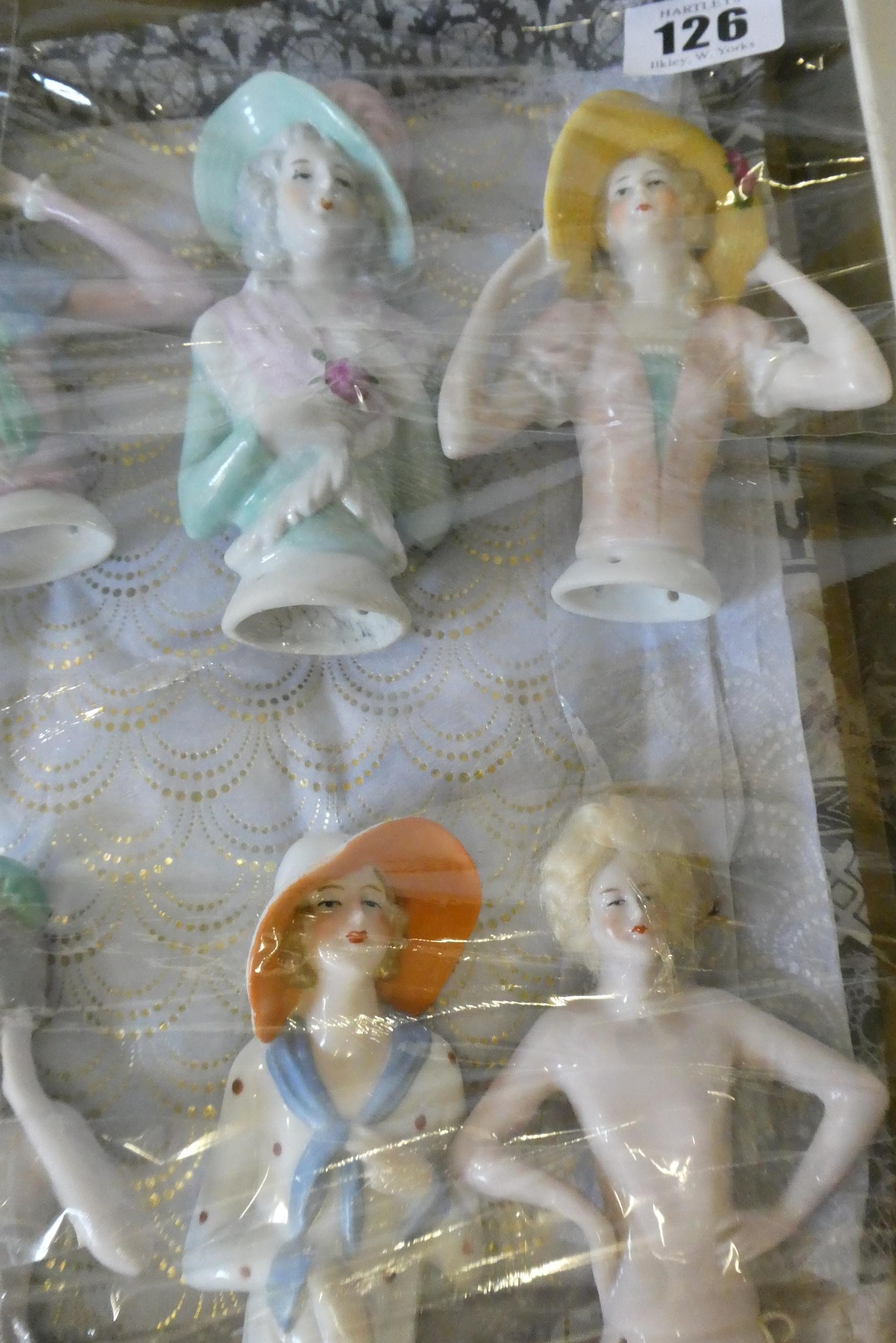A box of 11 large pin cushion dolls, all modelled as ladies (Est. plus 24% premium inc. VAT) Image