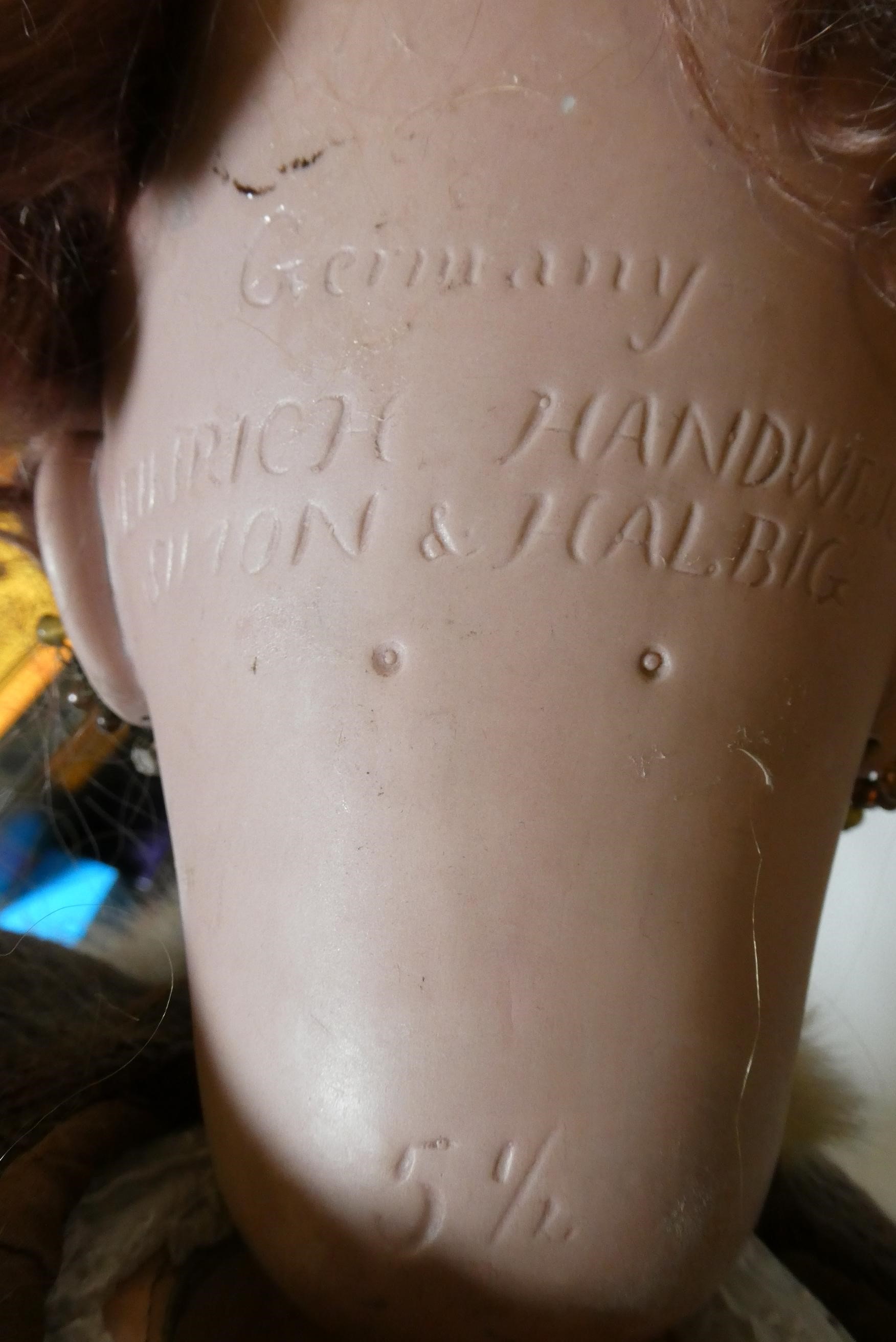 A Max Handwerck Halbig bisque socket head doll Image