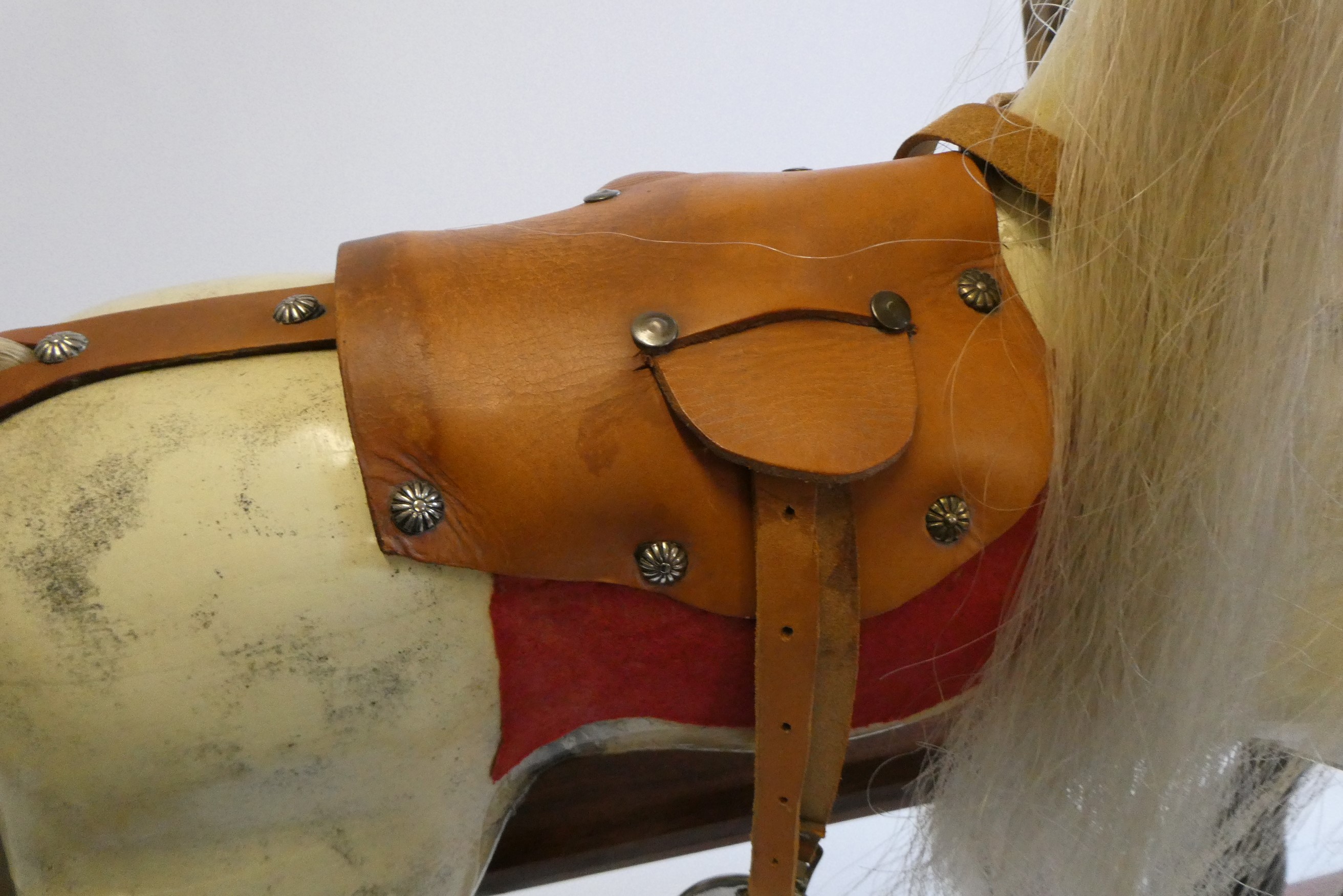 A dappled grey rocking horse Image