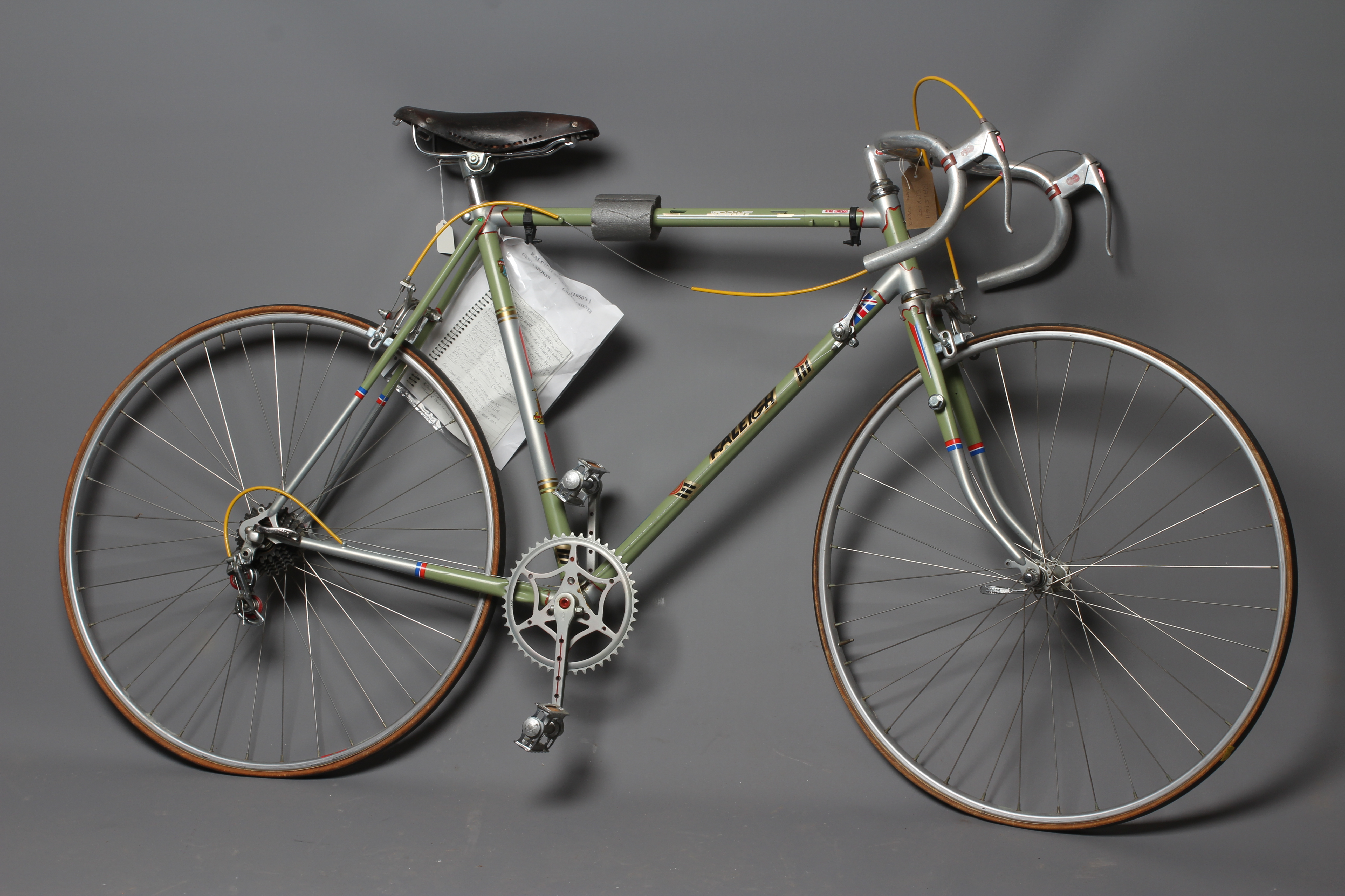 A Raleigh 1950's "SPRINT" gents sports bicycle, in refurbished condition, 25 1/4" rim diameter, with Image