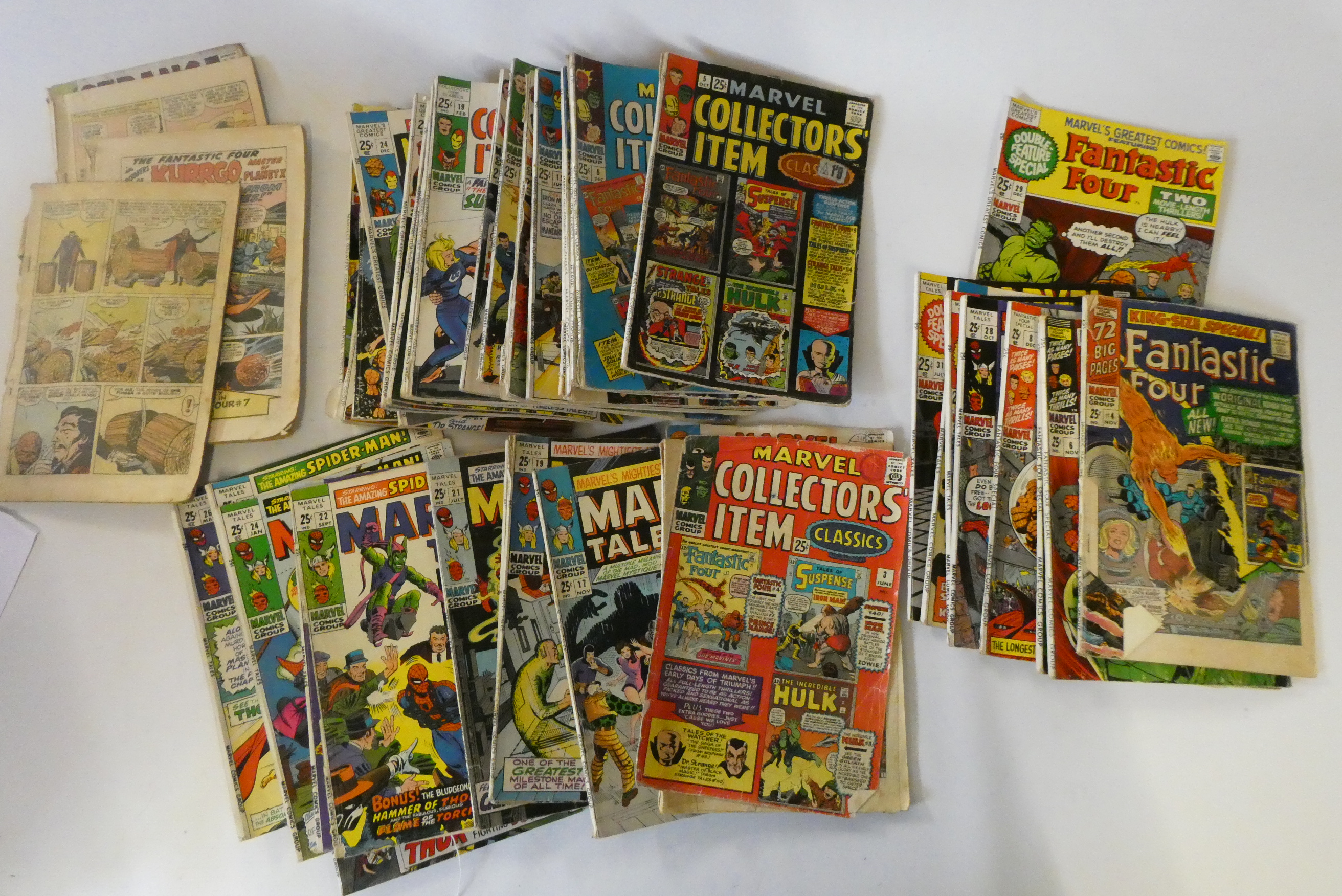 A box of assorted comics and annuals Image