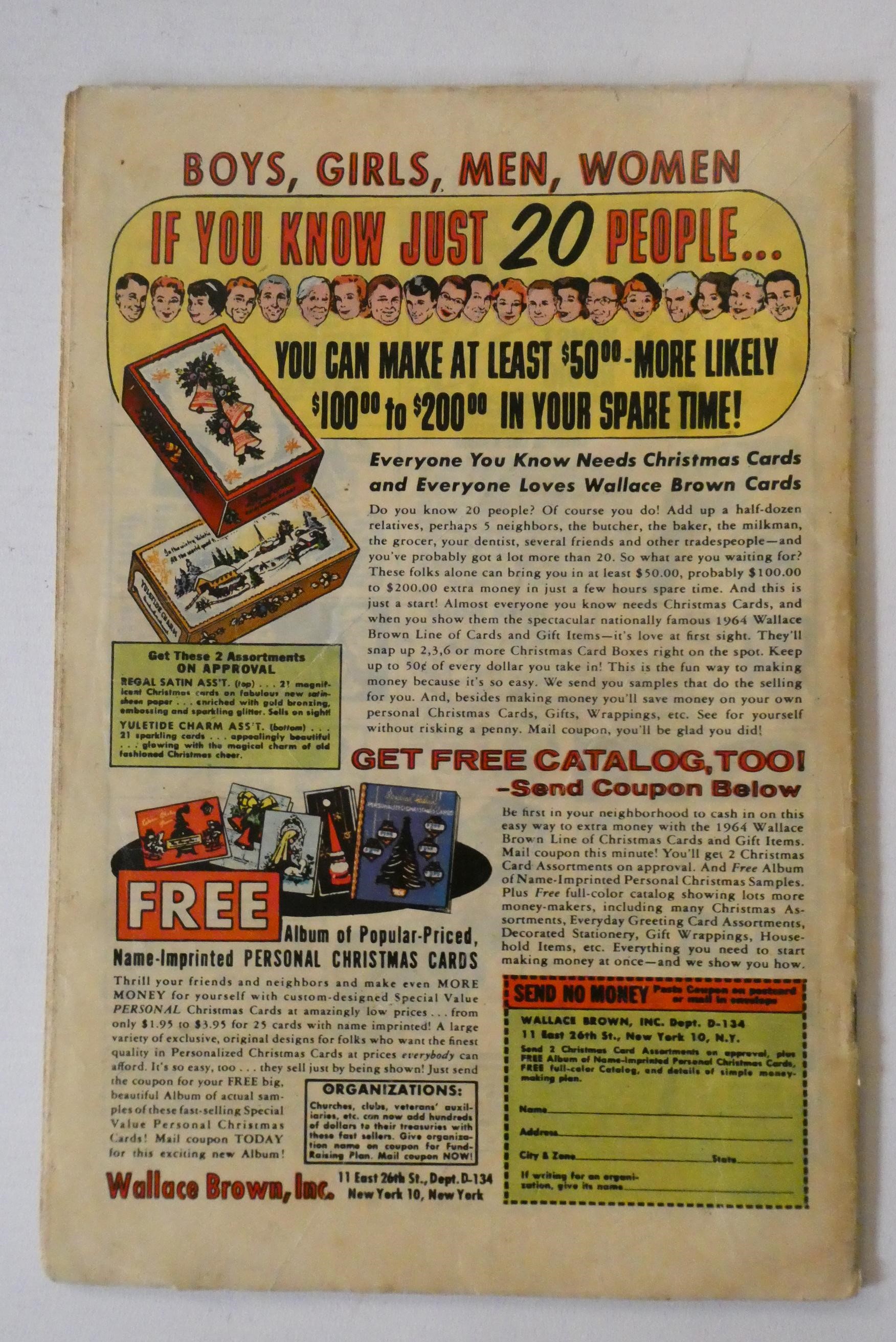 Marvel's Daredevil No.3, priced 9d, with The Owl, used condition, creasing present, minor loss to Image