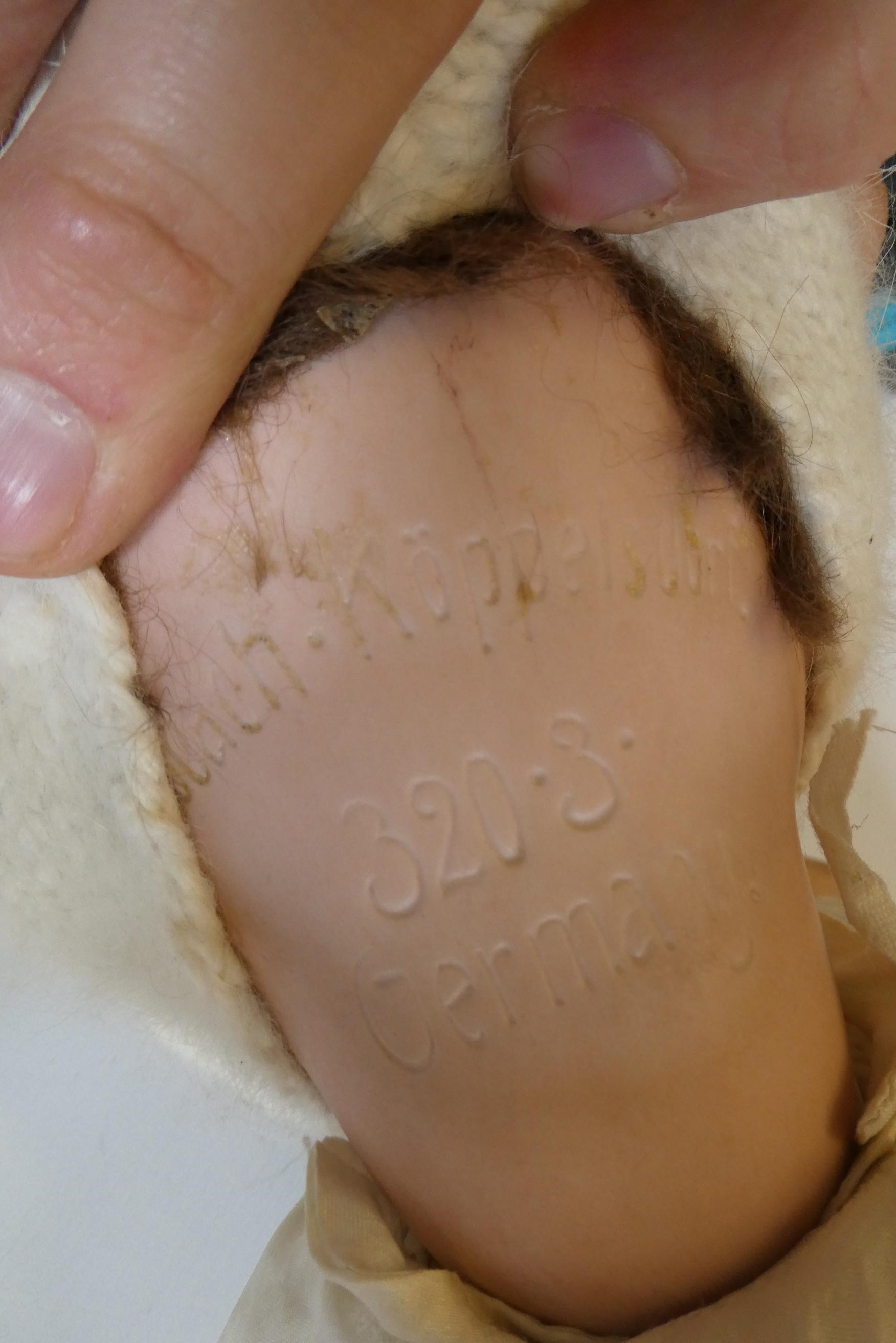 Two bisque socket head dolls Image