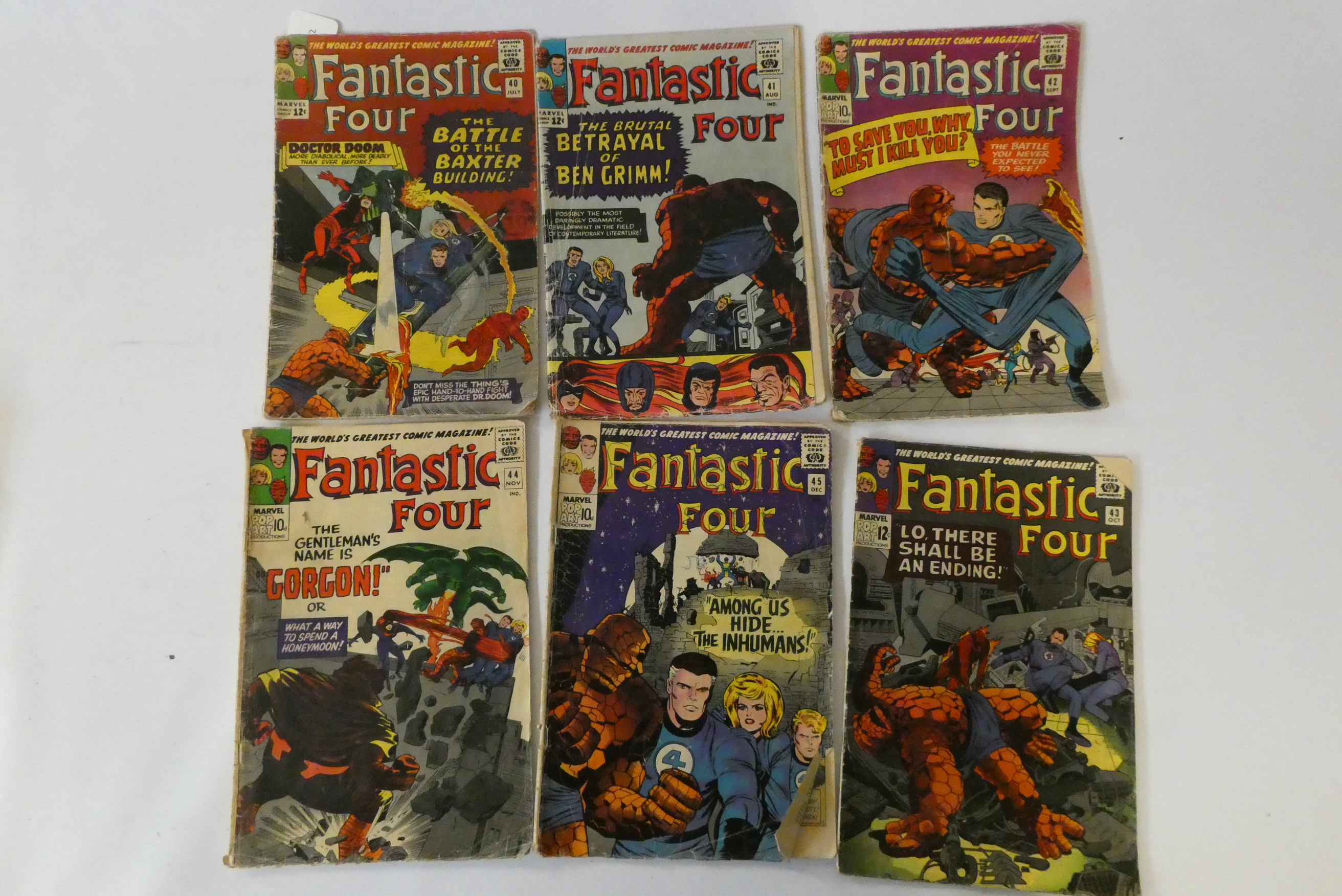Marvel's Fantastic Four no. 40 - 49 inclusive Image