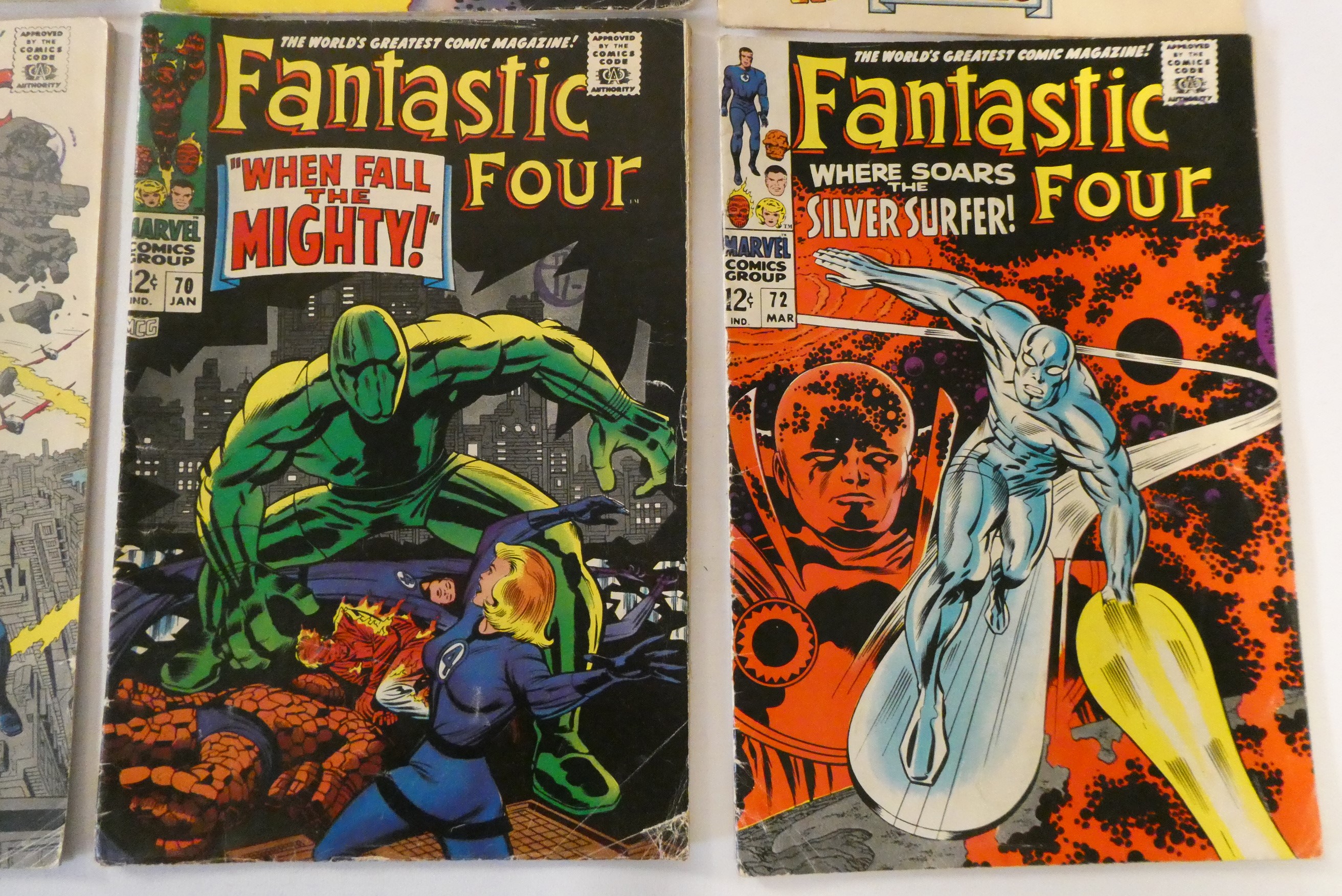 Marvel's Fantastic Four no. 64-70, 72, 74-76, 78, 79, 81 and 82, 10 priced 12c, the rest 10d, in Image