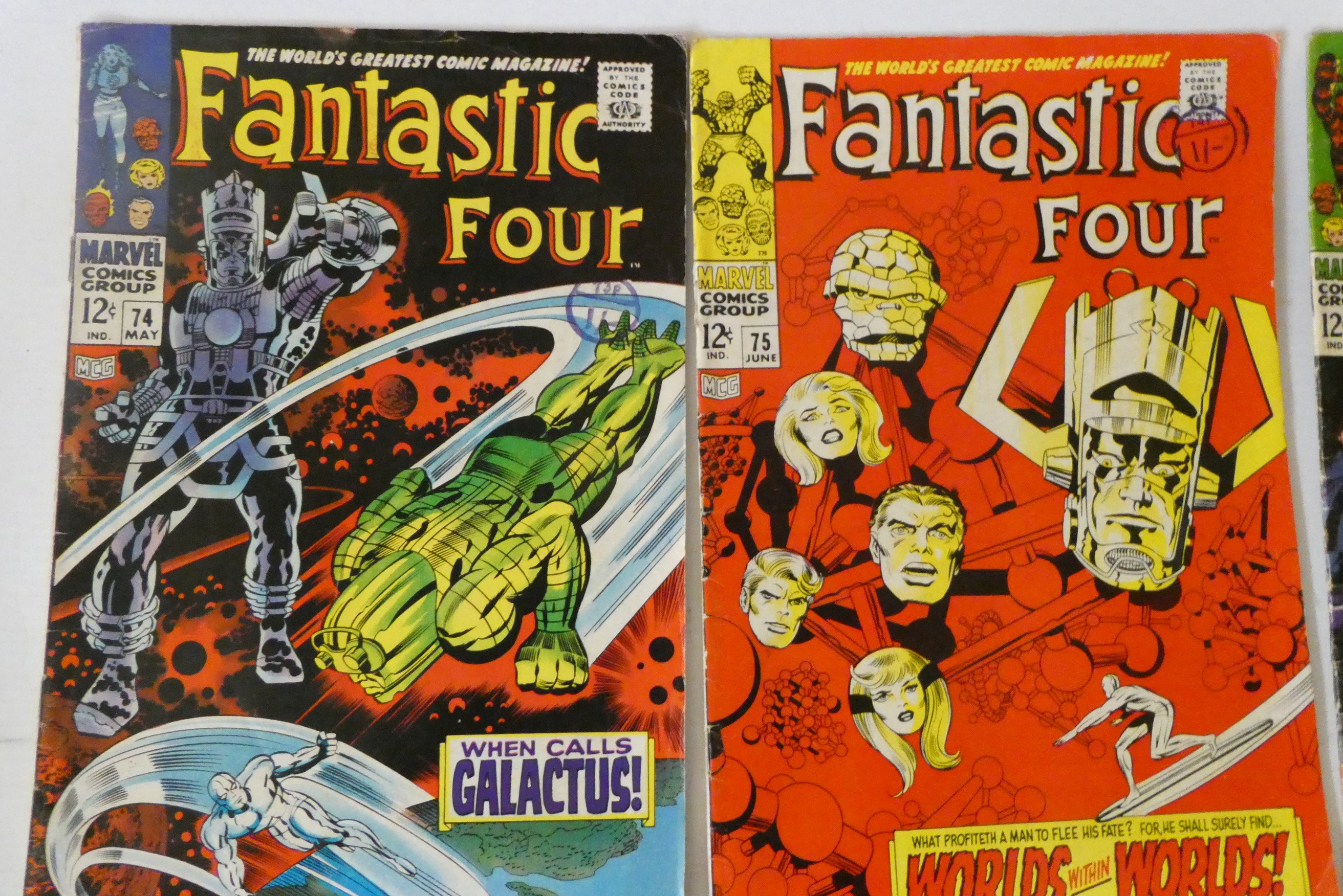 Marvel's Fantastic Four no. 64-70, 72, 74-76, 78, 79, 81 and 82, 10 priced 12c, the rest 10d, in Image