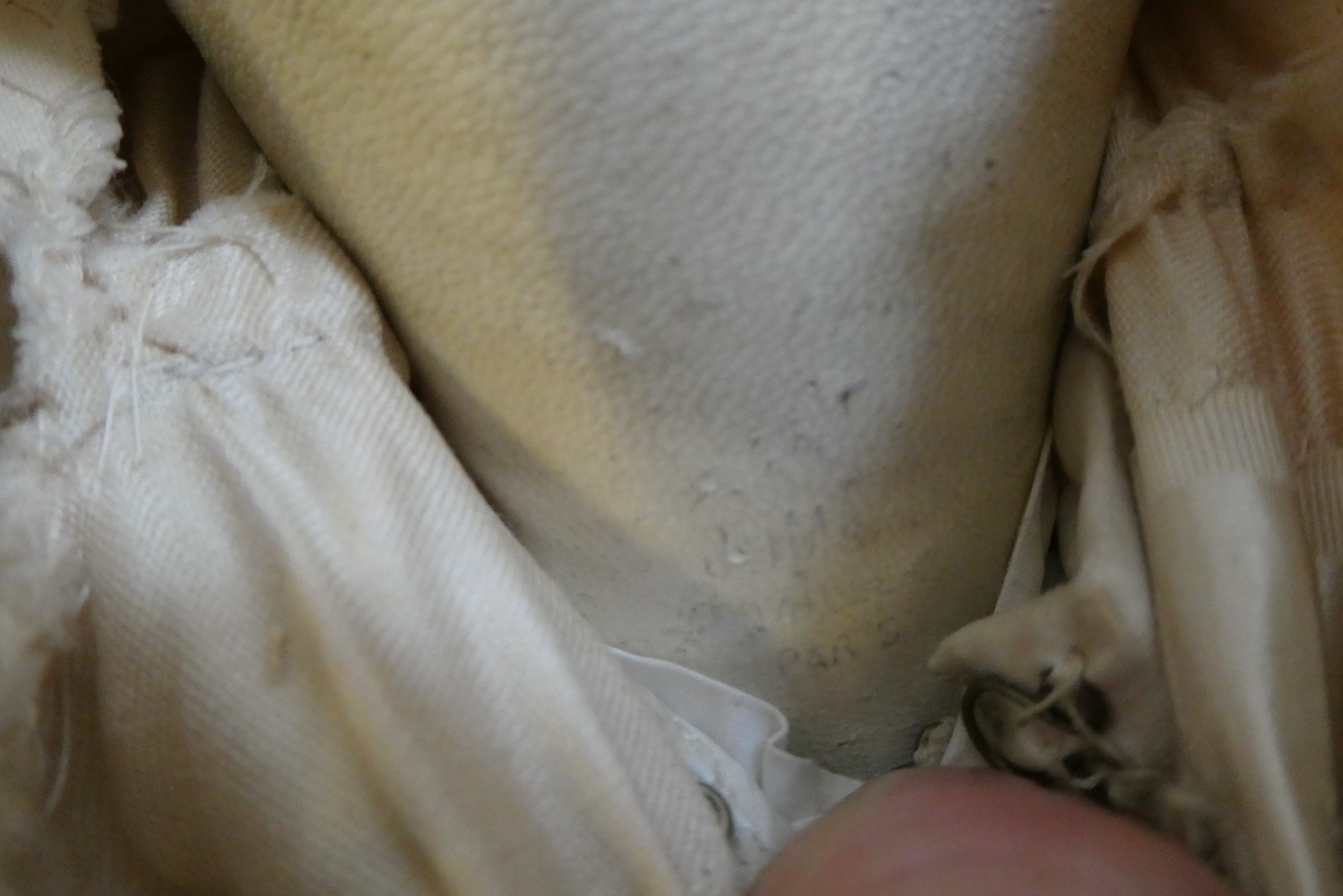 A Jumeau bisque shoulder head doll with blue glass fixed eyes Image