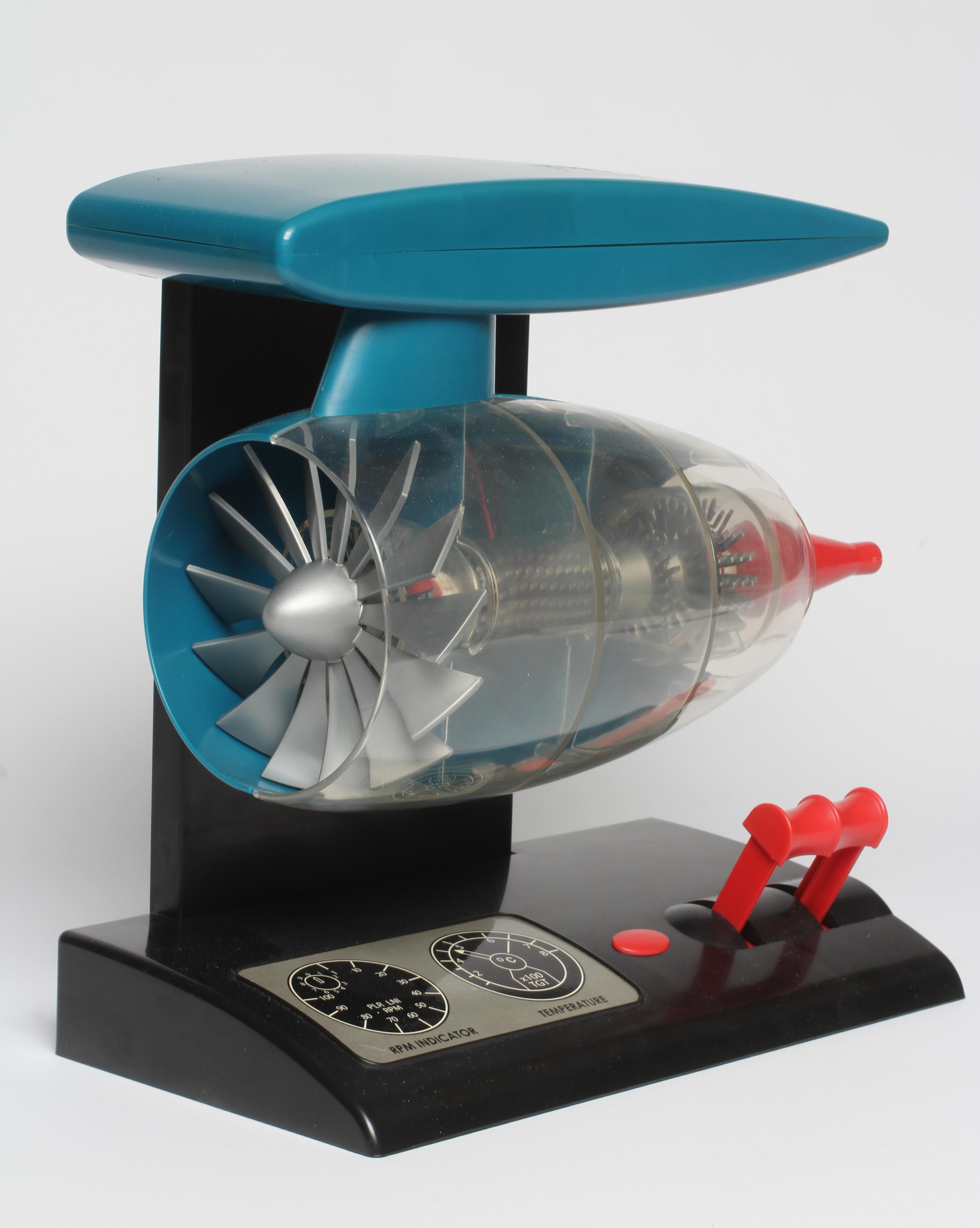 Model Turbo Fan jet engine with battery powered fan (working order) good (Est. plus 24% premium inc. Image