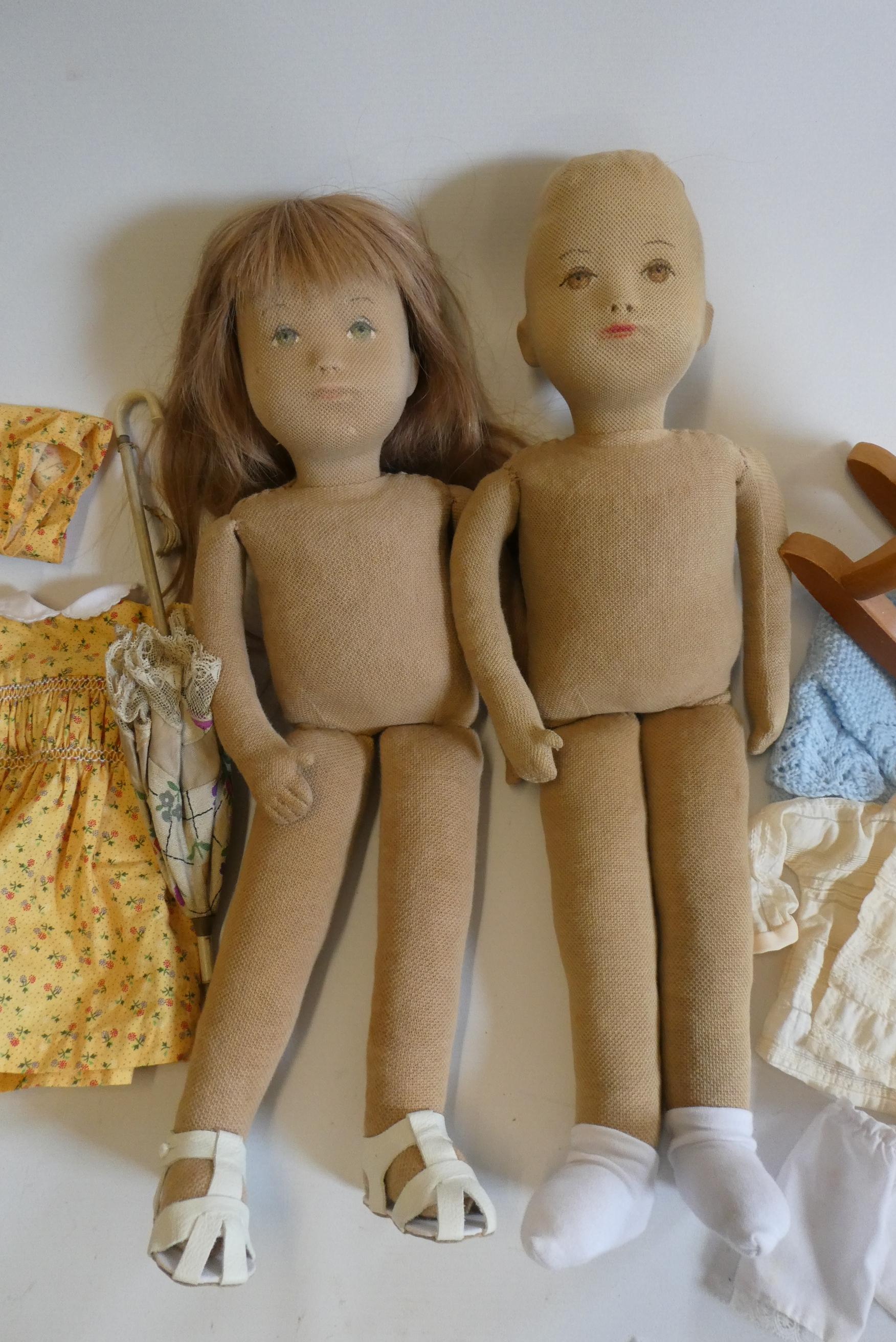 Two vintage Sasha type course dolls Image