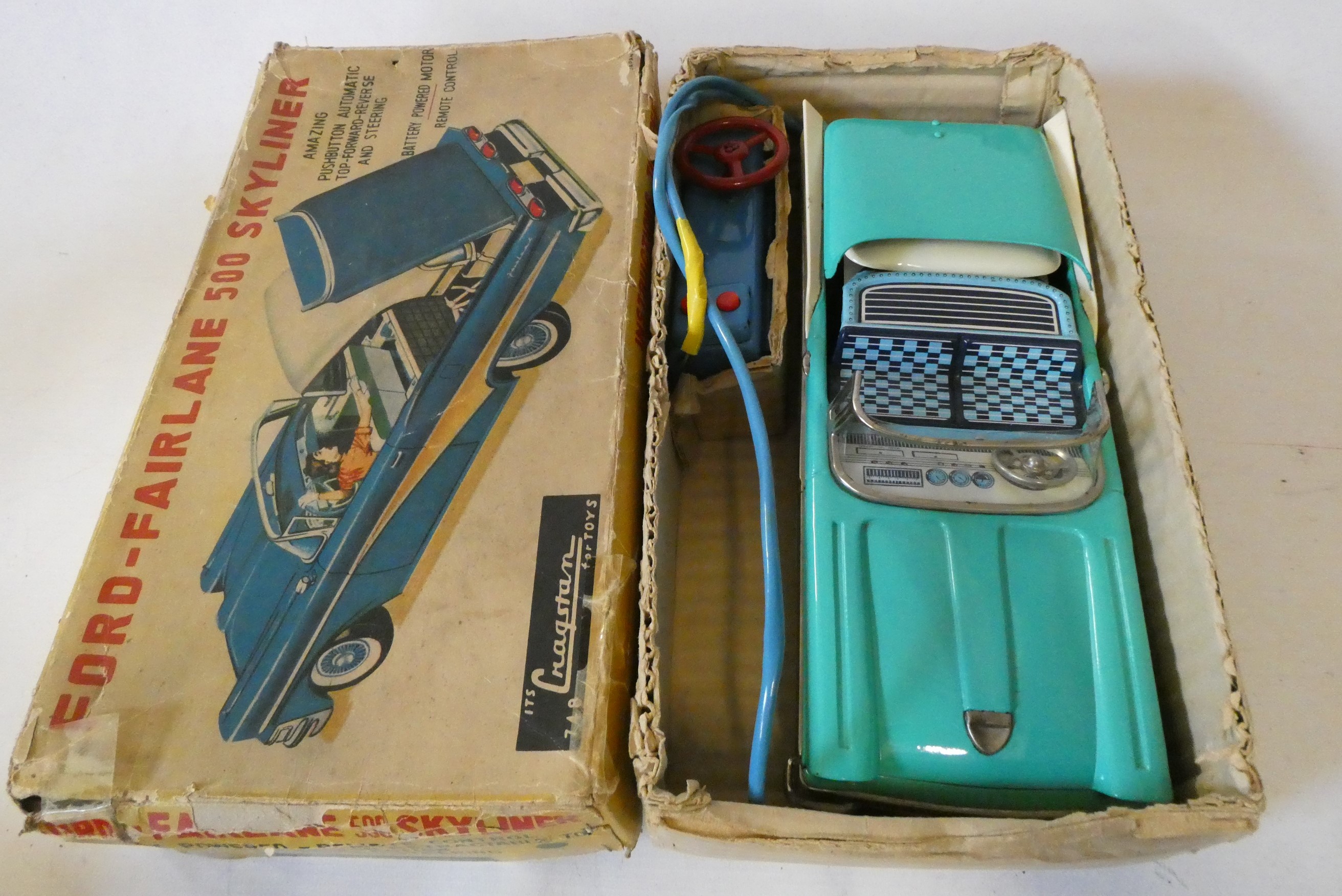 A Gragstan Corporation remote control battery operated Ford Fairlane car, motor runs when battery Image