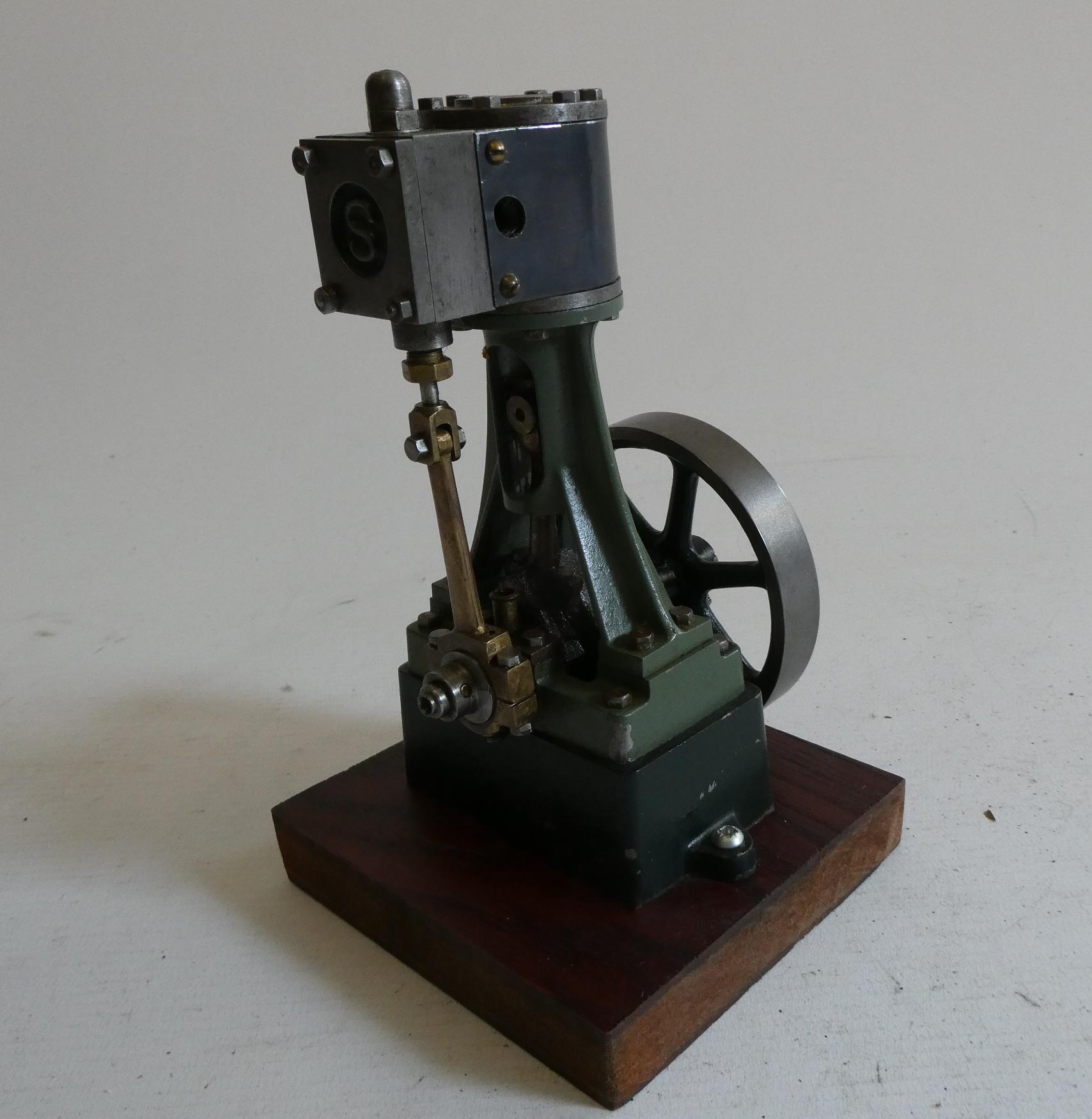 A well-made Stuart Models V10 steam engine finished in green on wood base (Est. plus 24% premium Image