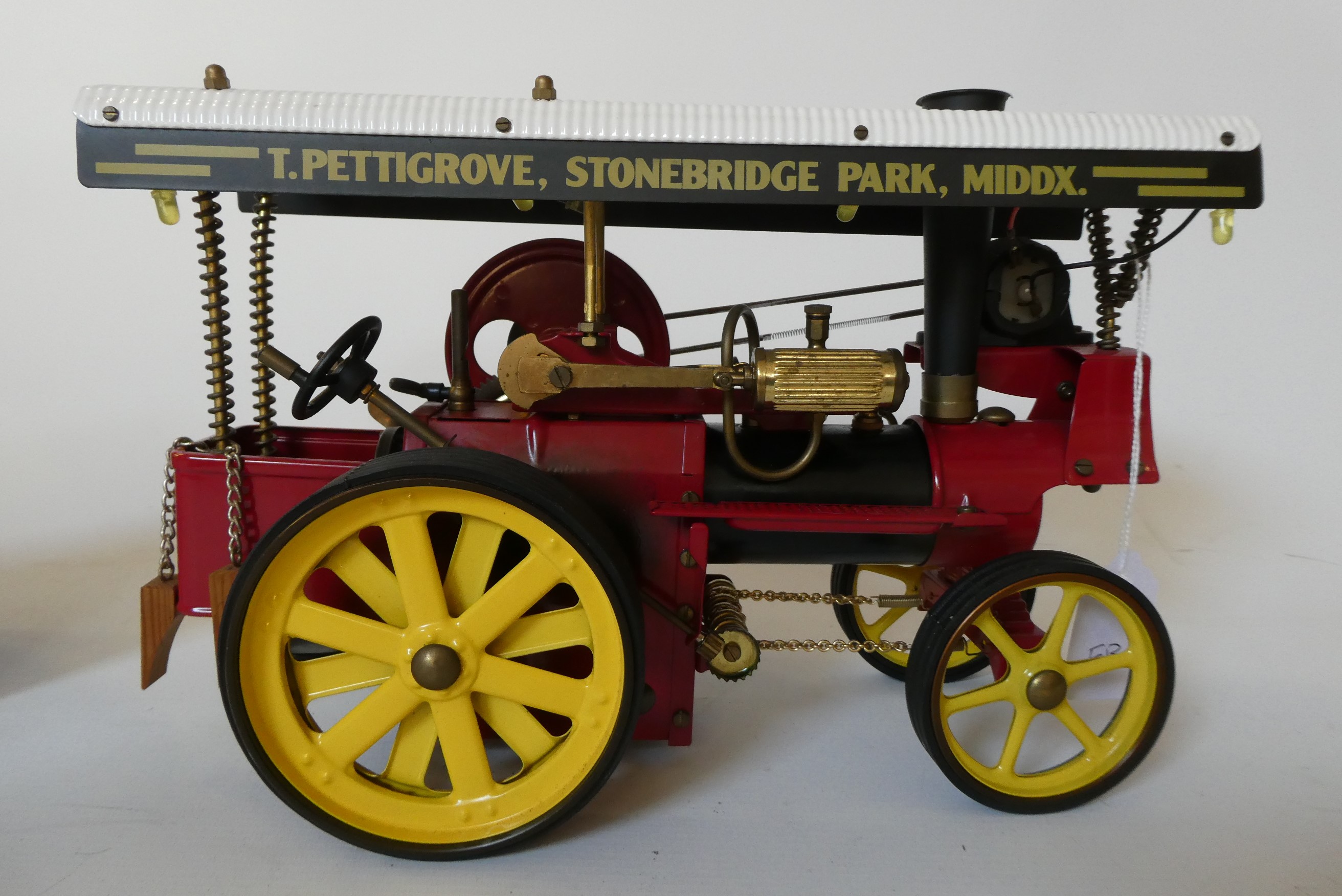 Wilesco D409 Showmans engine T. PETTIGROVE. STONEBRIDGE PARK MIDDX., with A385 water tank, some Image