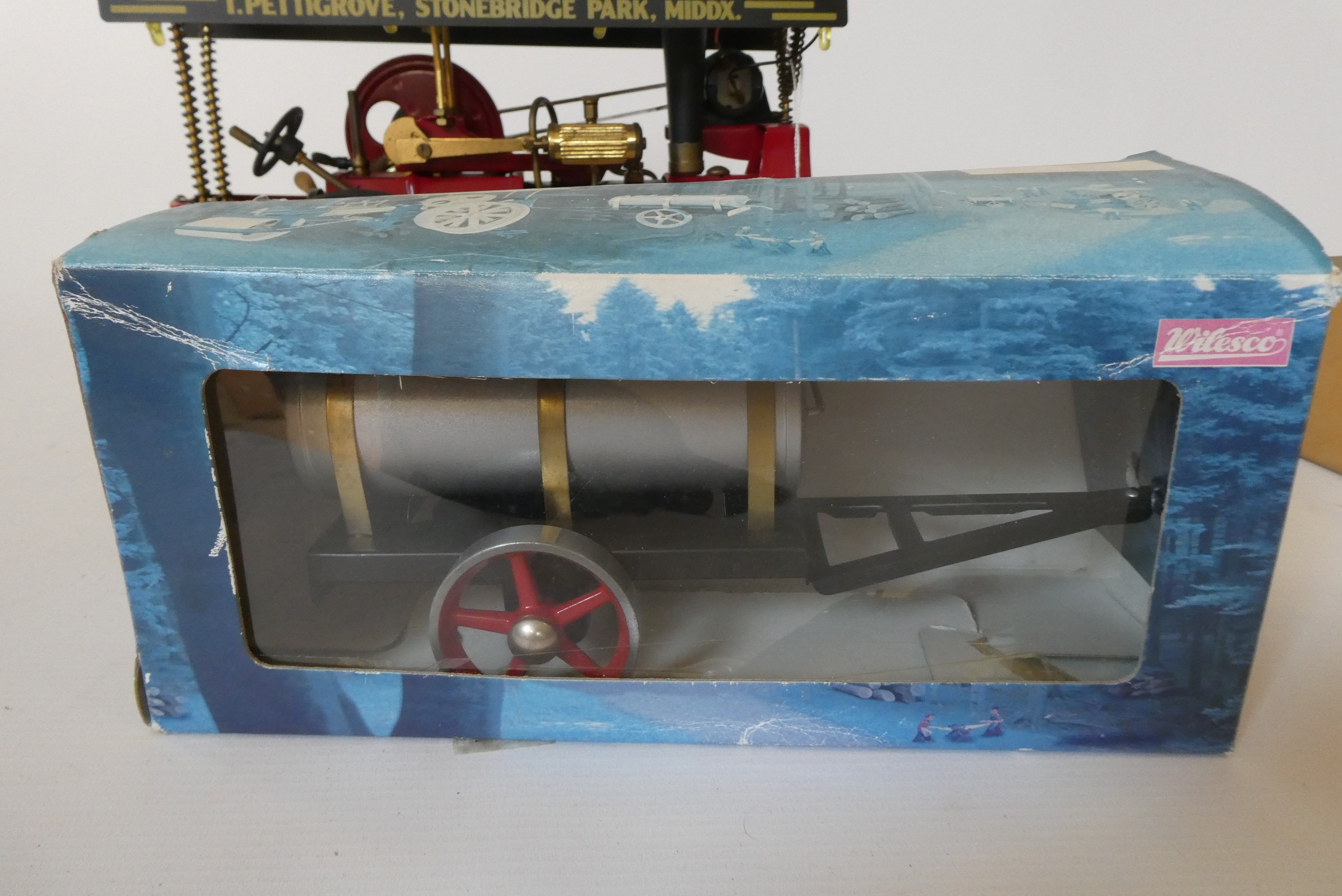 Wilesco D409 Showmans engine T. PETTIGROVE. STONEBRIDGE PARK MIDDX., with A385 water tank, some Image