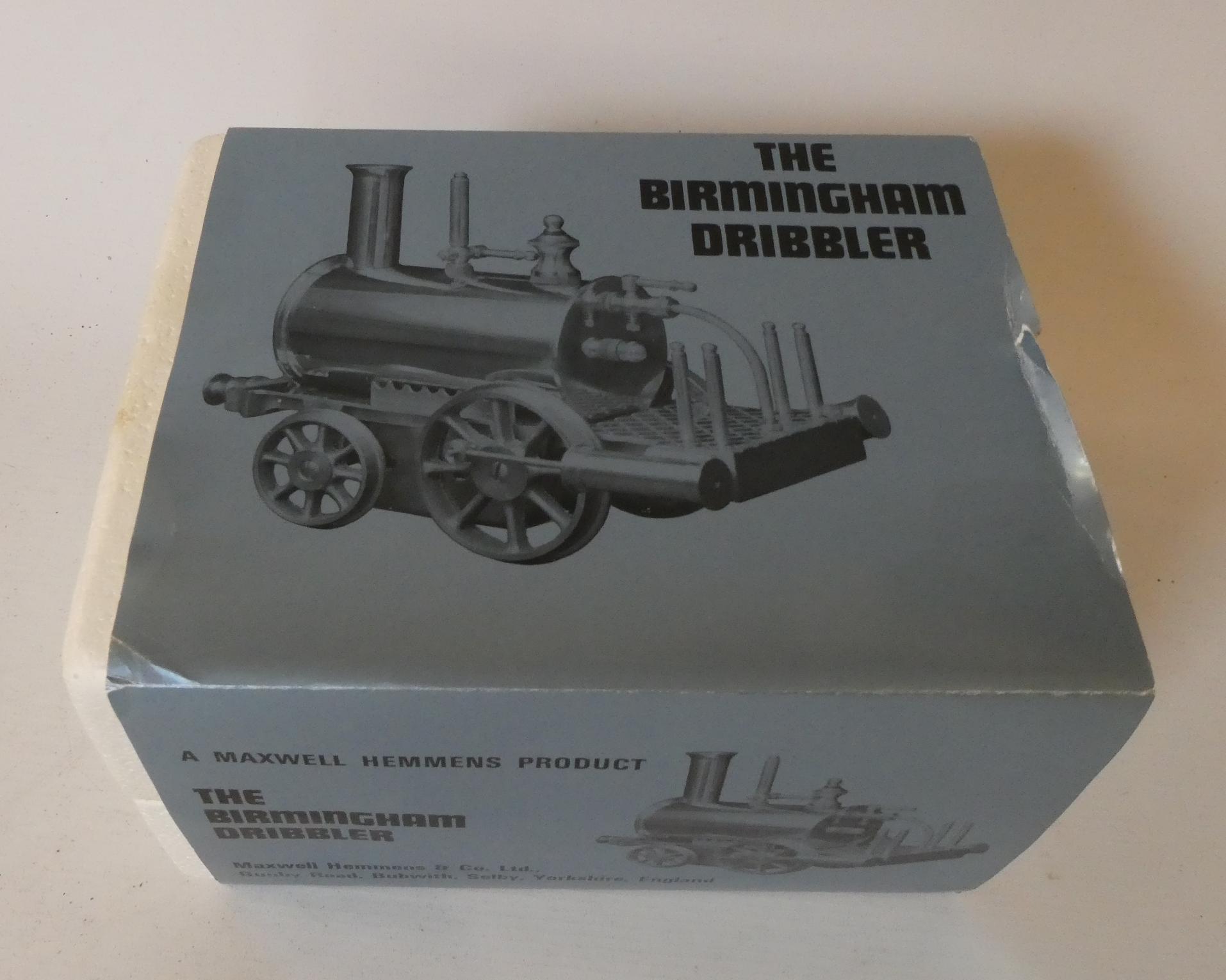 A Maxwell Hemmens 2.5" gauge Birmingham Dribbler, shows no sign of use, brass now has a very Image