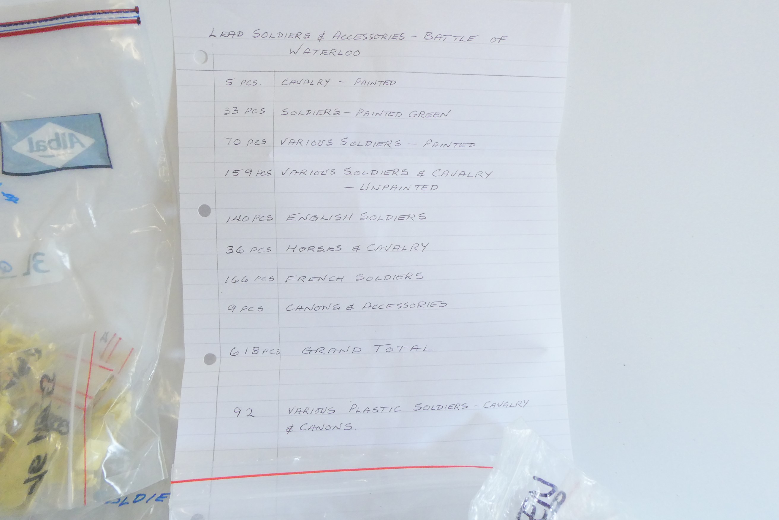 Large quantity 30mm white metal war game figures from the Napoleonic wars infantry Image