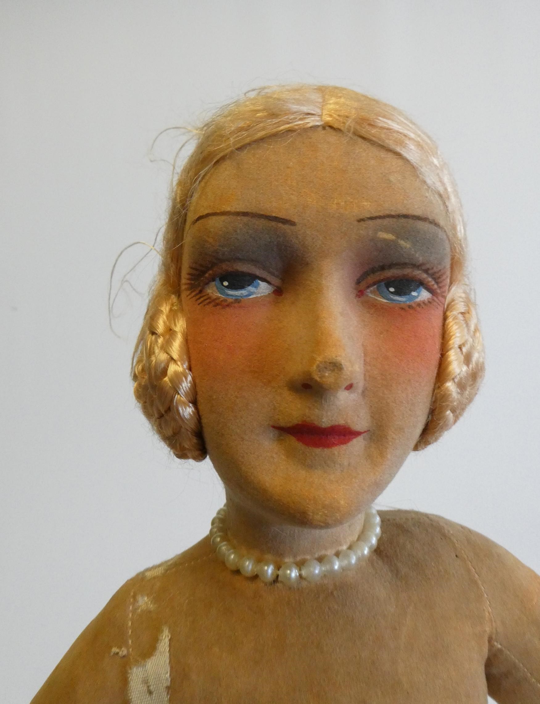 A French cloth Boudoir ballerina doll Image