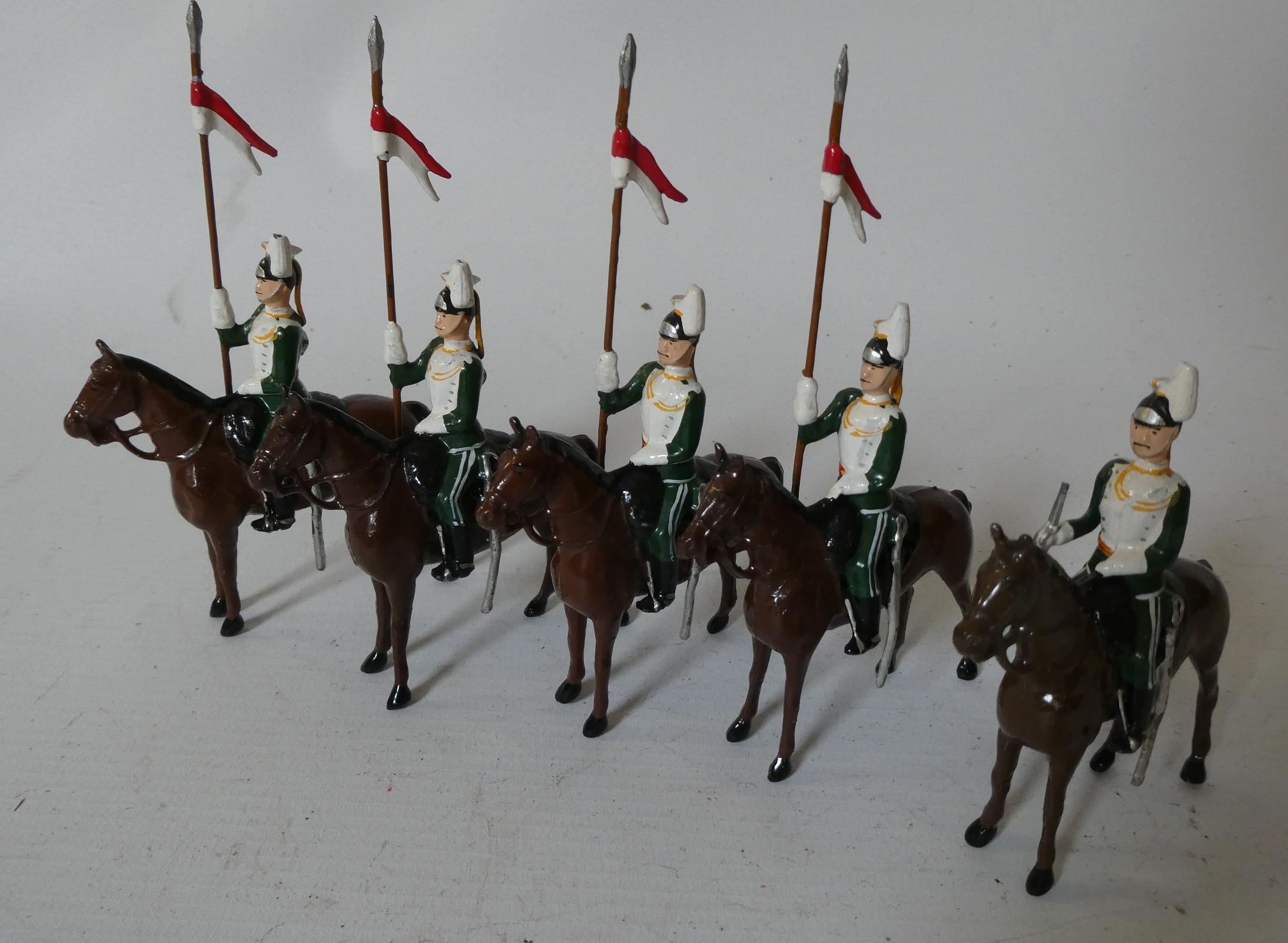 Unboxed Britains Lancers, all items well repainted, good (Est. plus 24% premium inc. VAT) Image