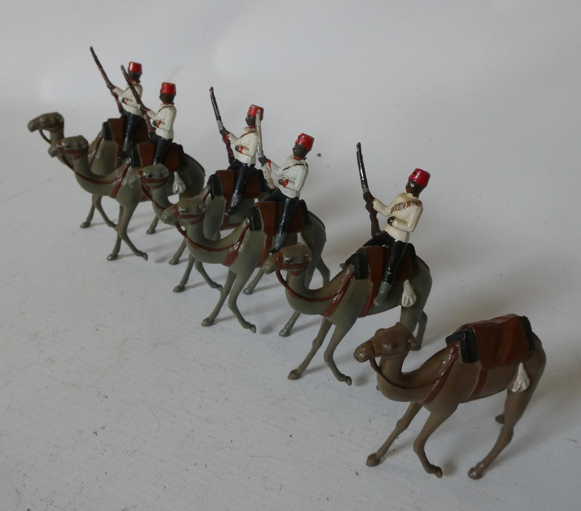 Unboxed Britains Egyptian Camel Corps comprising six camels and five riders, look to have been Image