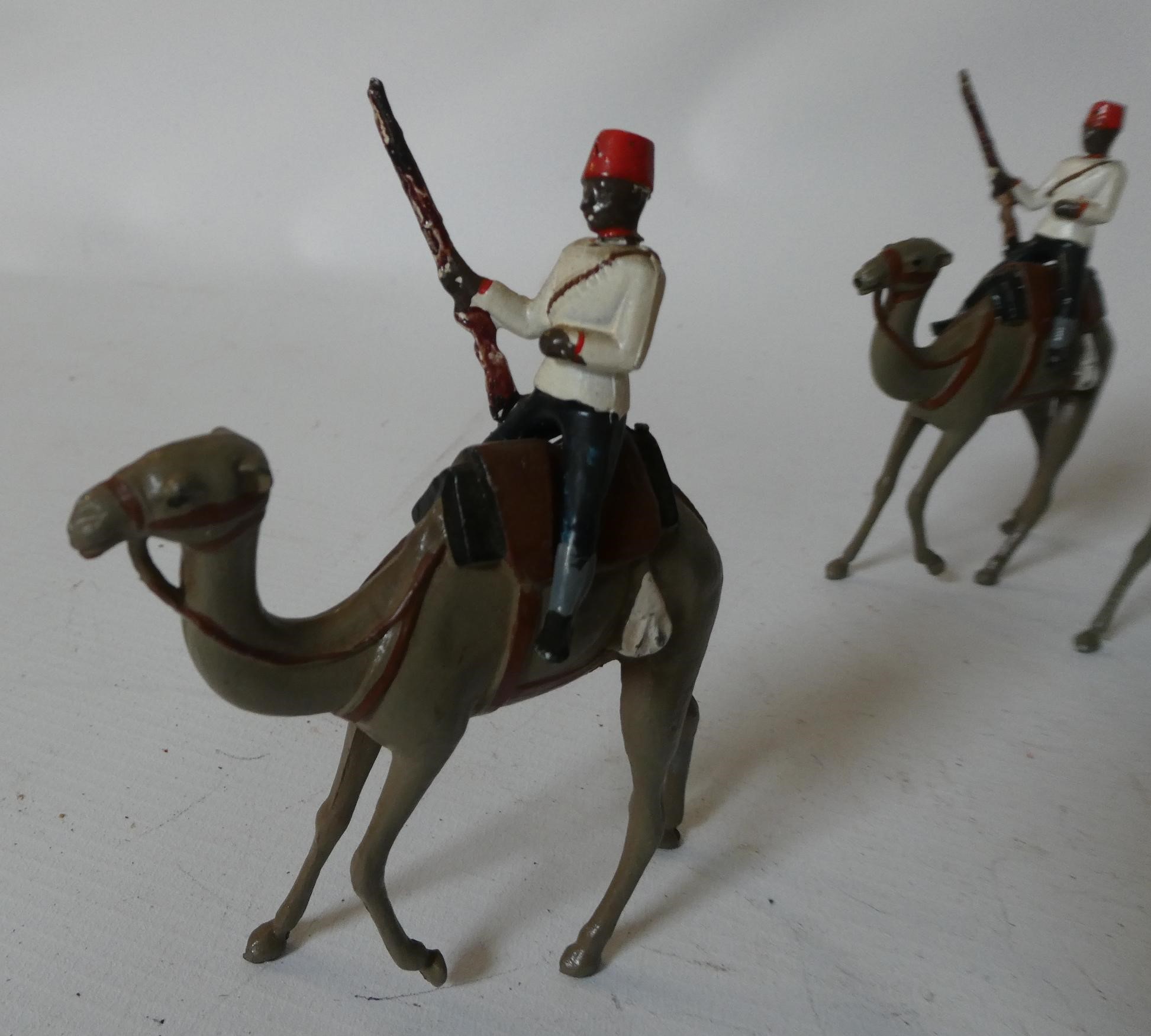Unboxed Britains Egyptian Camel Corps comprising six camels and five riders, look to have been Image