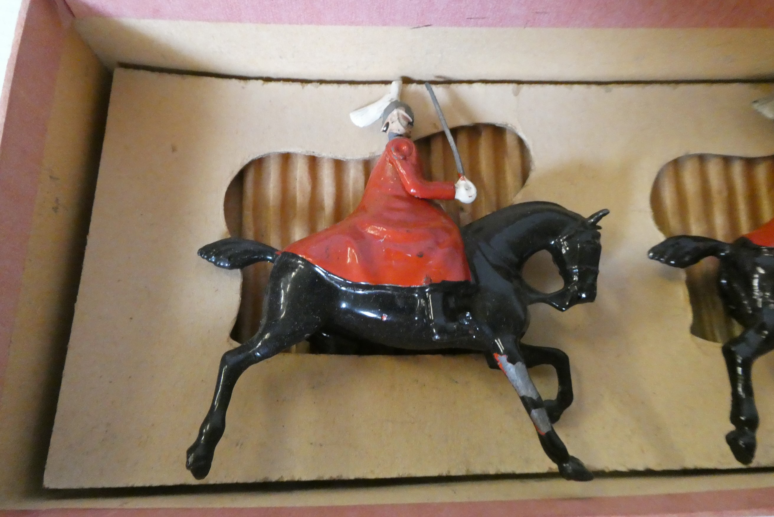 Britains No 400 Life Guards with cloaks, boxed, good Image