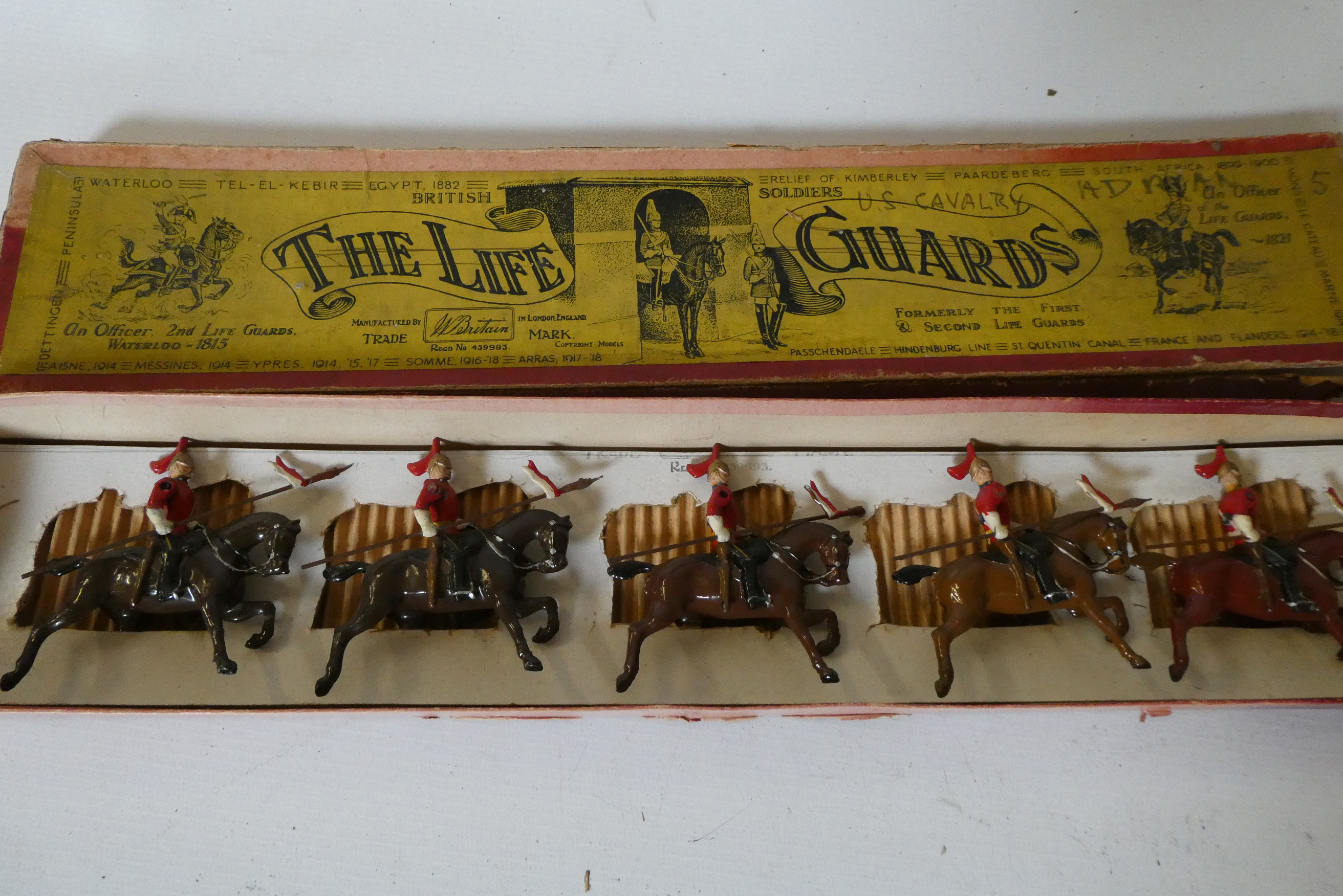 Britain Life Guards lancers on horseback, incorrect box, good (Est. plus 24% premium inc. VAT) Image