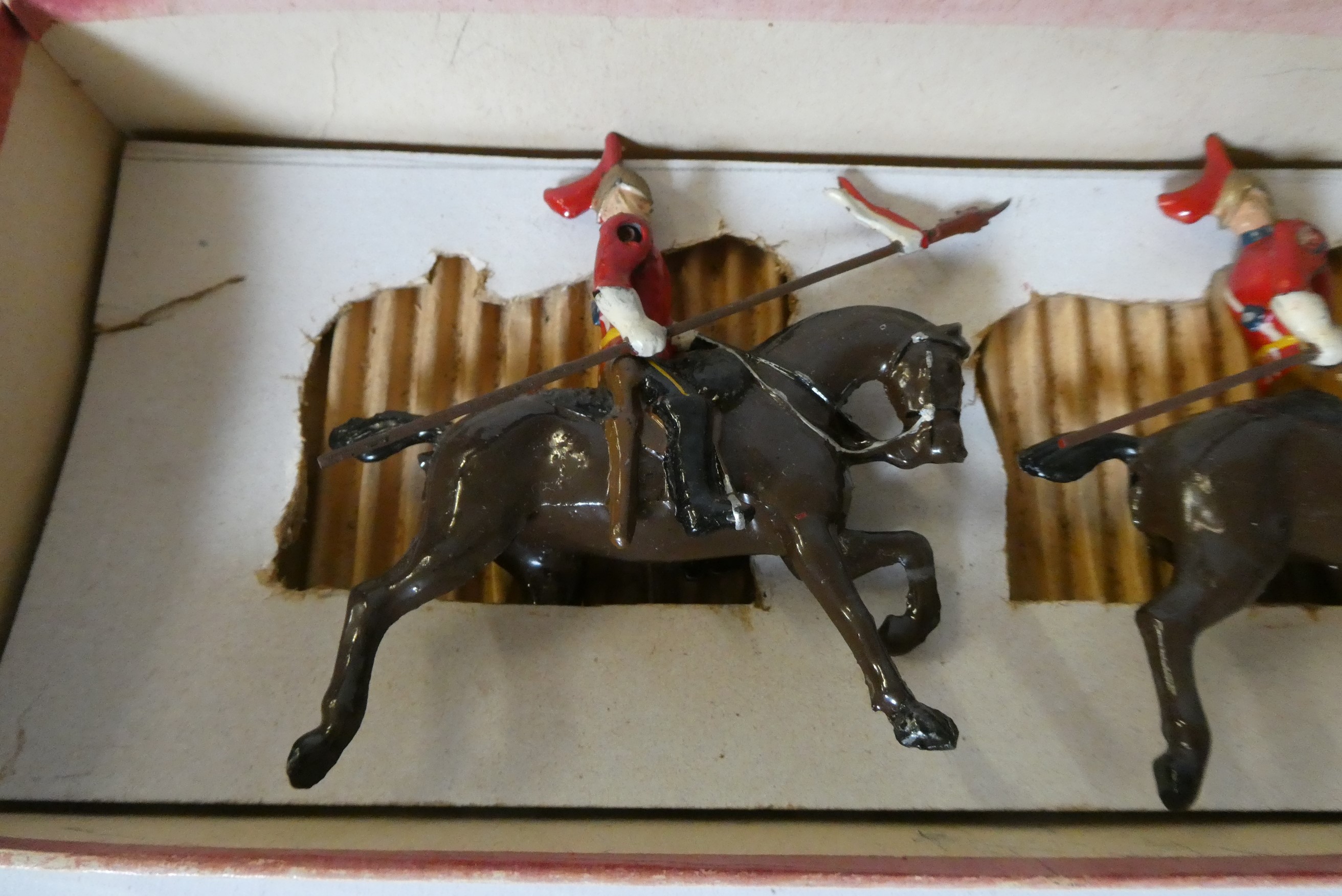 Britain Life Guards lancers on horseback, incorrect box, good (Est. plus 24% premium inc. VAT) Image