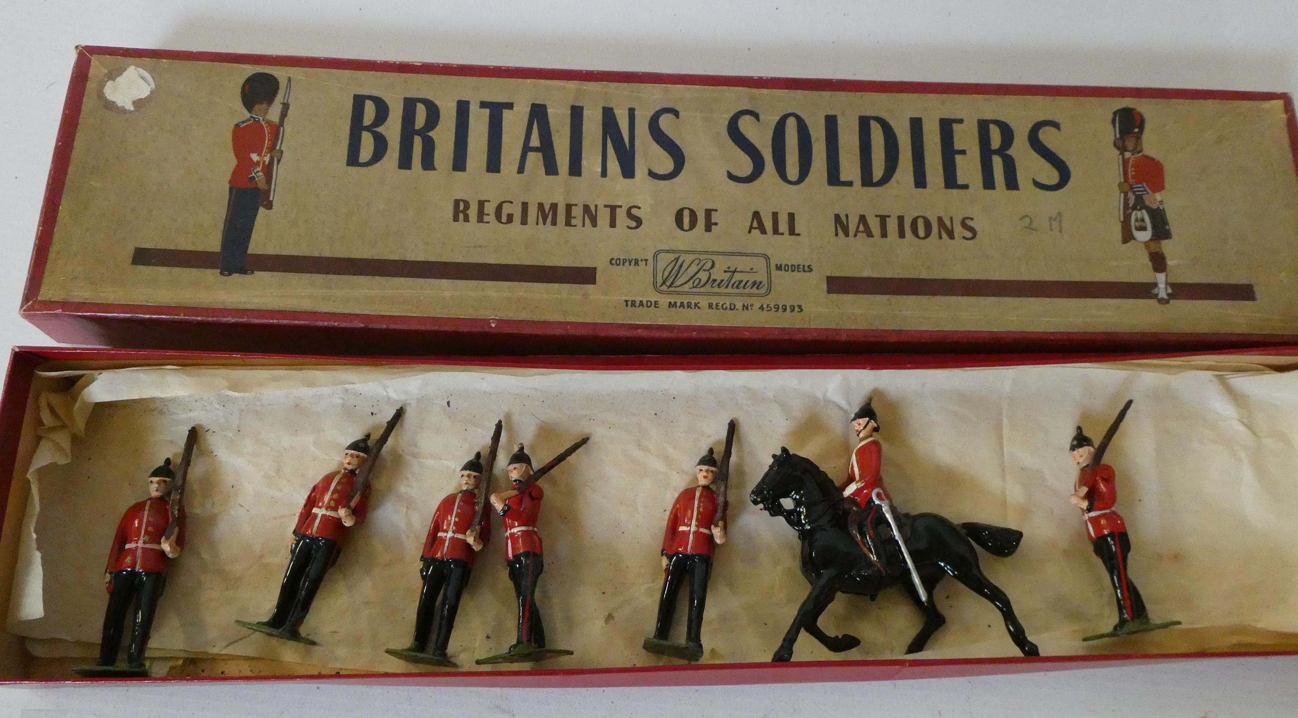 Britain post war No 36 Royal Sussex Regiment, boxed, good (Est. plus 24% premium inc. VAT) Image