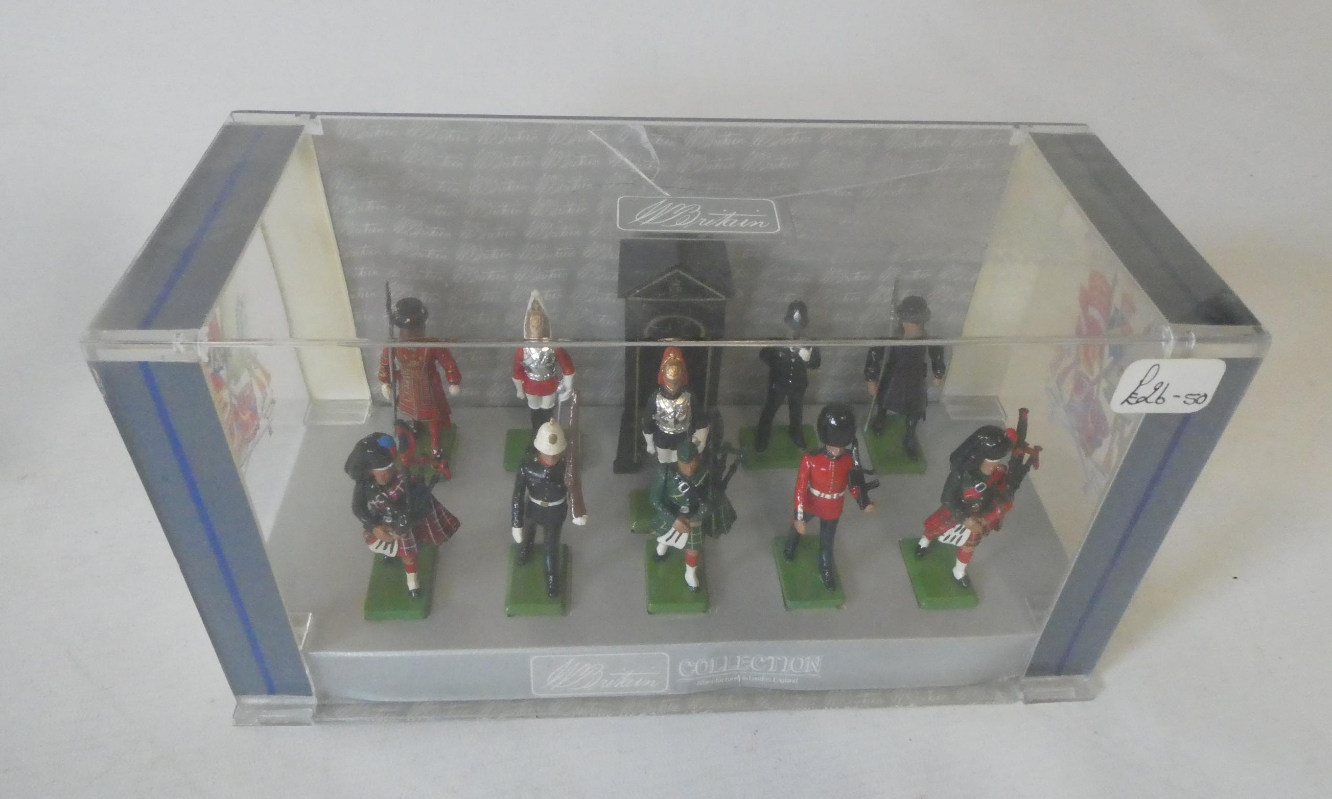 Late issue Britains figures, the London Collection, ten figures in plastic display box, good (Est. Image