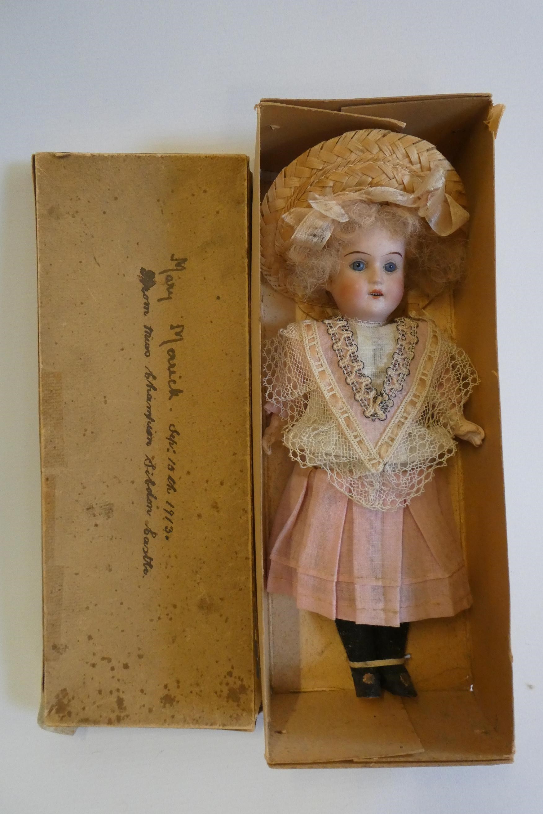 A Theodor Recknagel bisque socket head doll Image