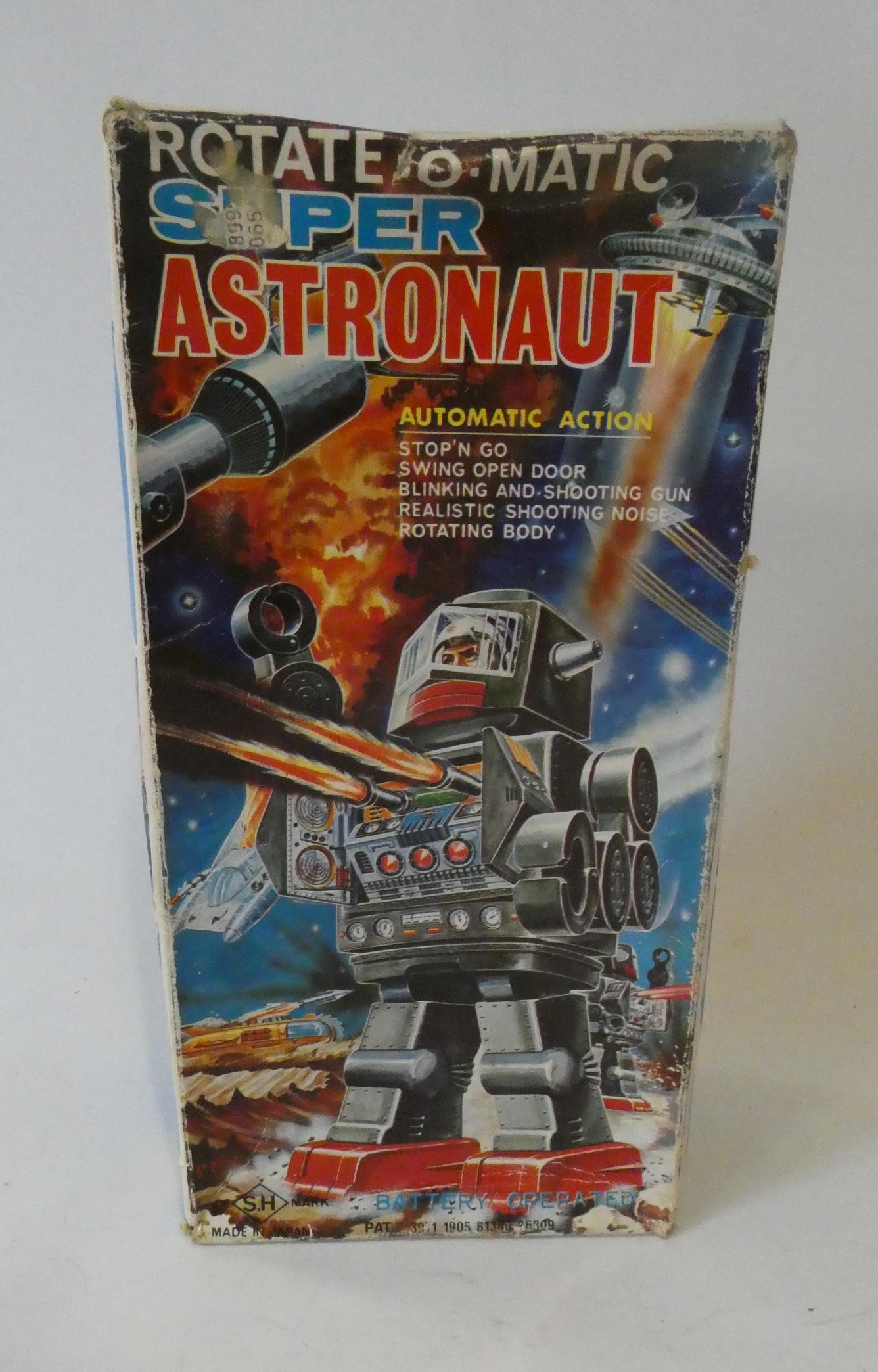 Horikawa Rotomatic Super Astronaut of tinplate and plastic construction, no response when battery is Image