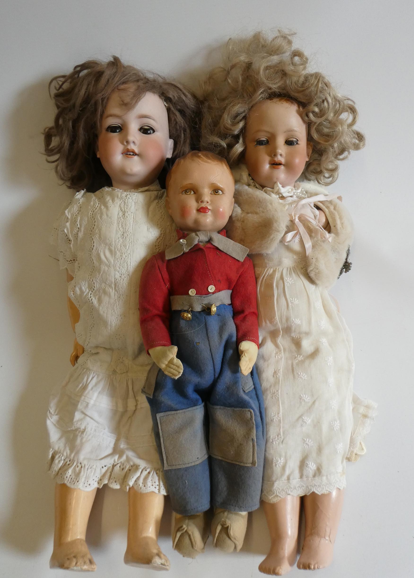 Three vintage dolls Image