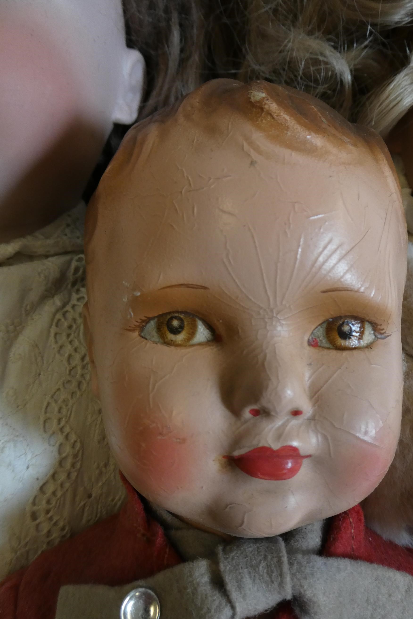 Three vintage dolls Image