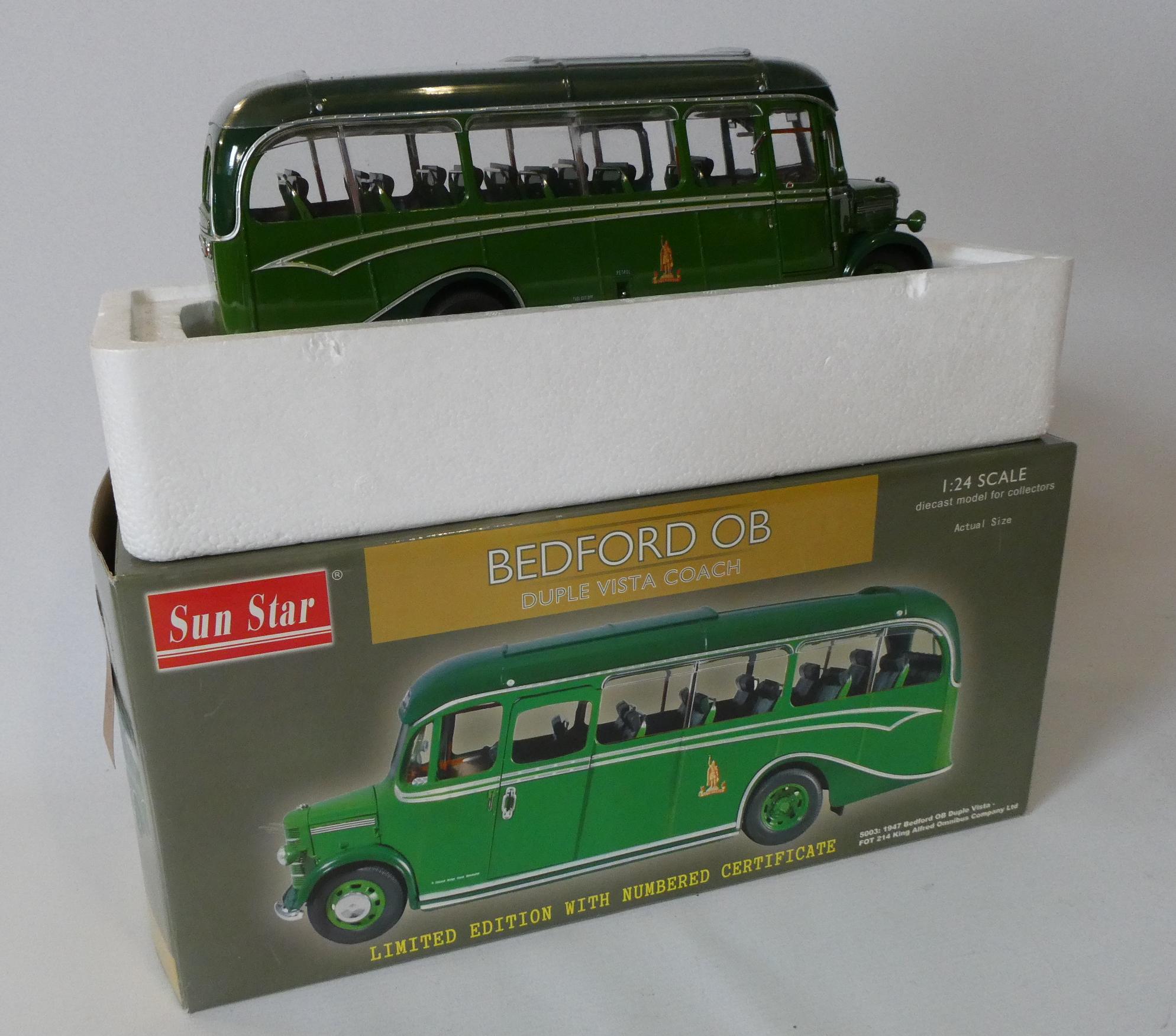 Sunstar OB Coach finished in green King Alfred Omnibus Limited, boxed, excellent (Est. plus 24% Image