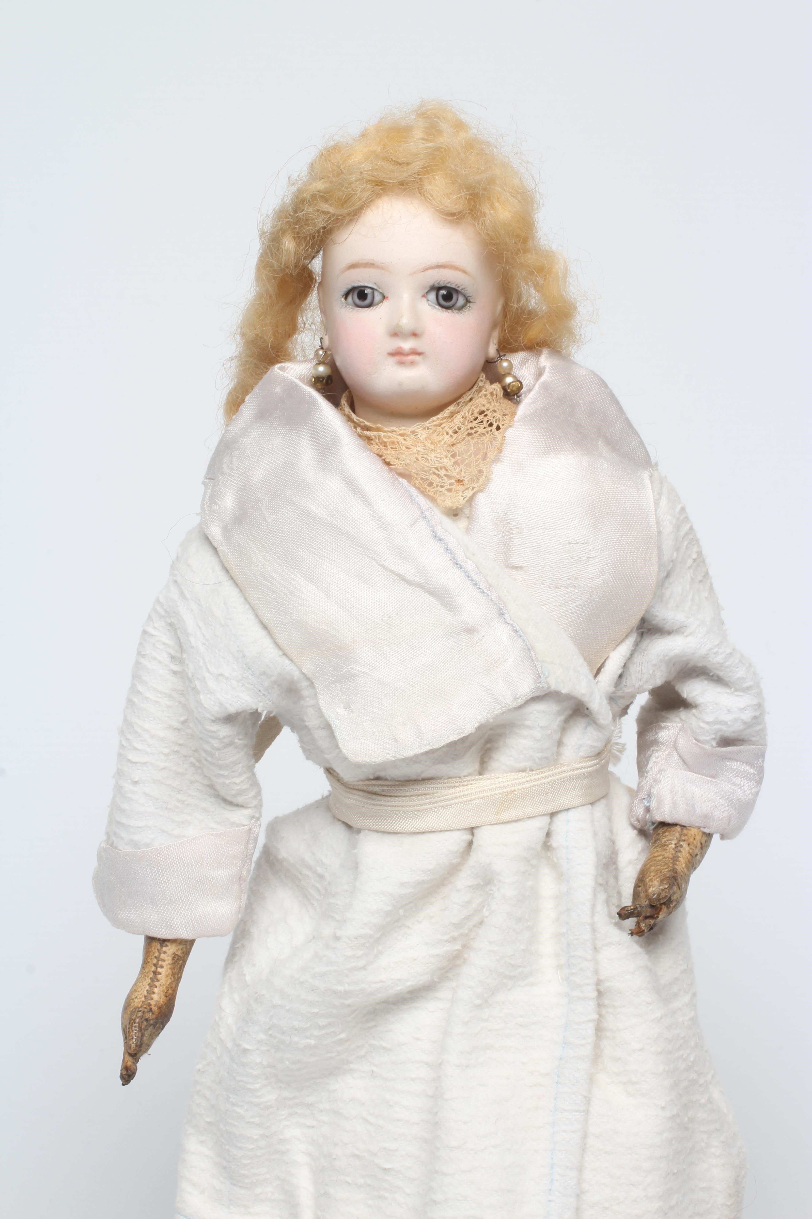 A French bisque swivel neck shoulder head fashion doll Image