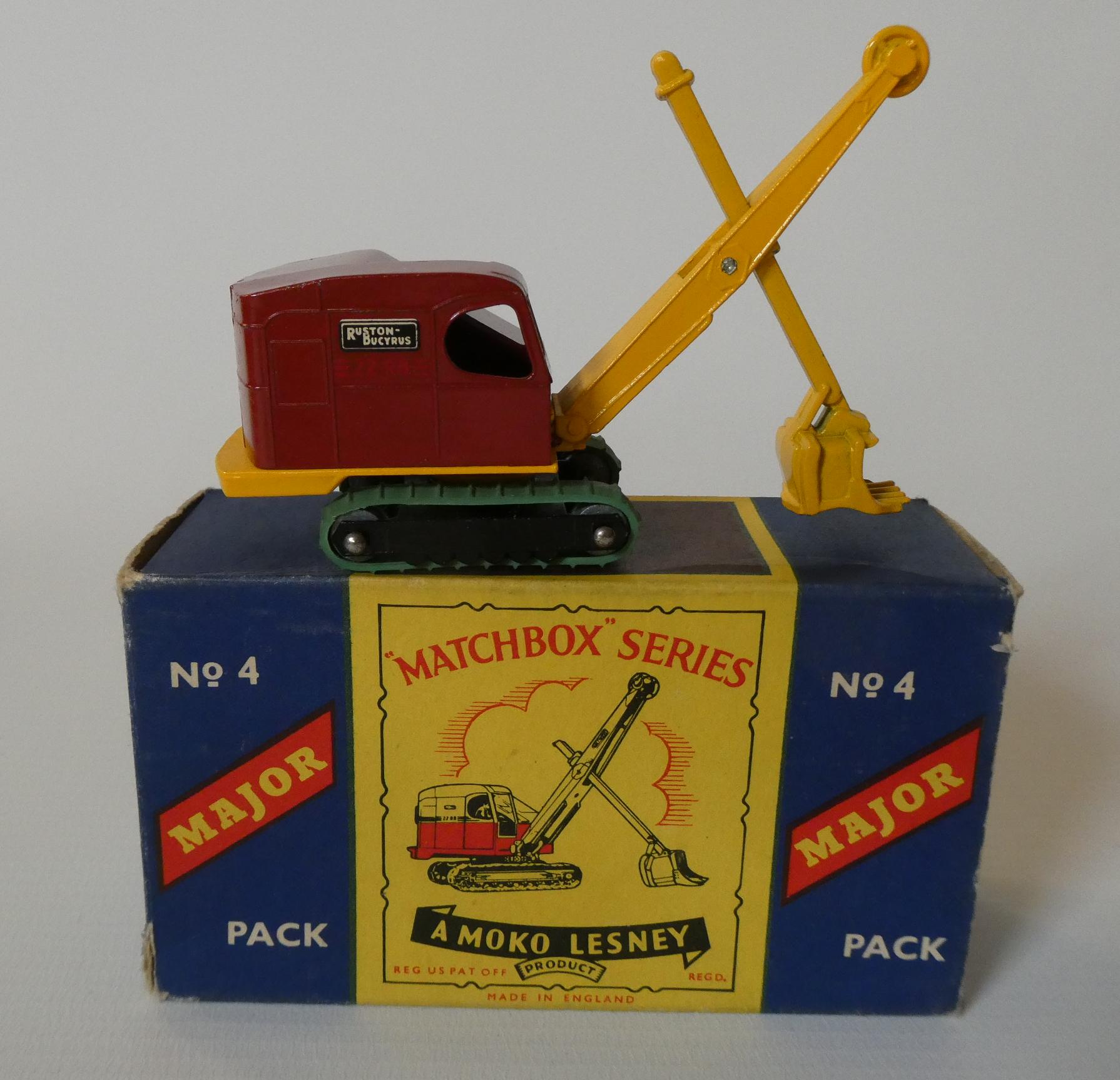 Matchbox Major Pack No4 Ruston Bucyrus, box fair/good, model excellent (Est. plus 24% premium inc. Image