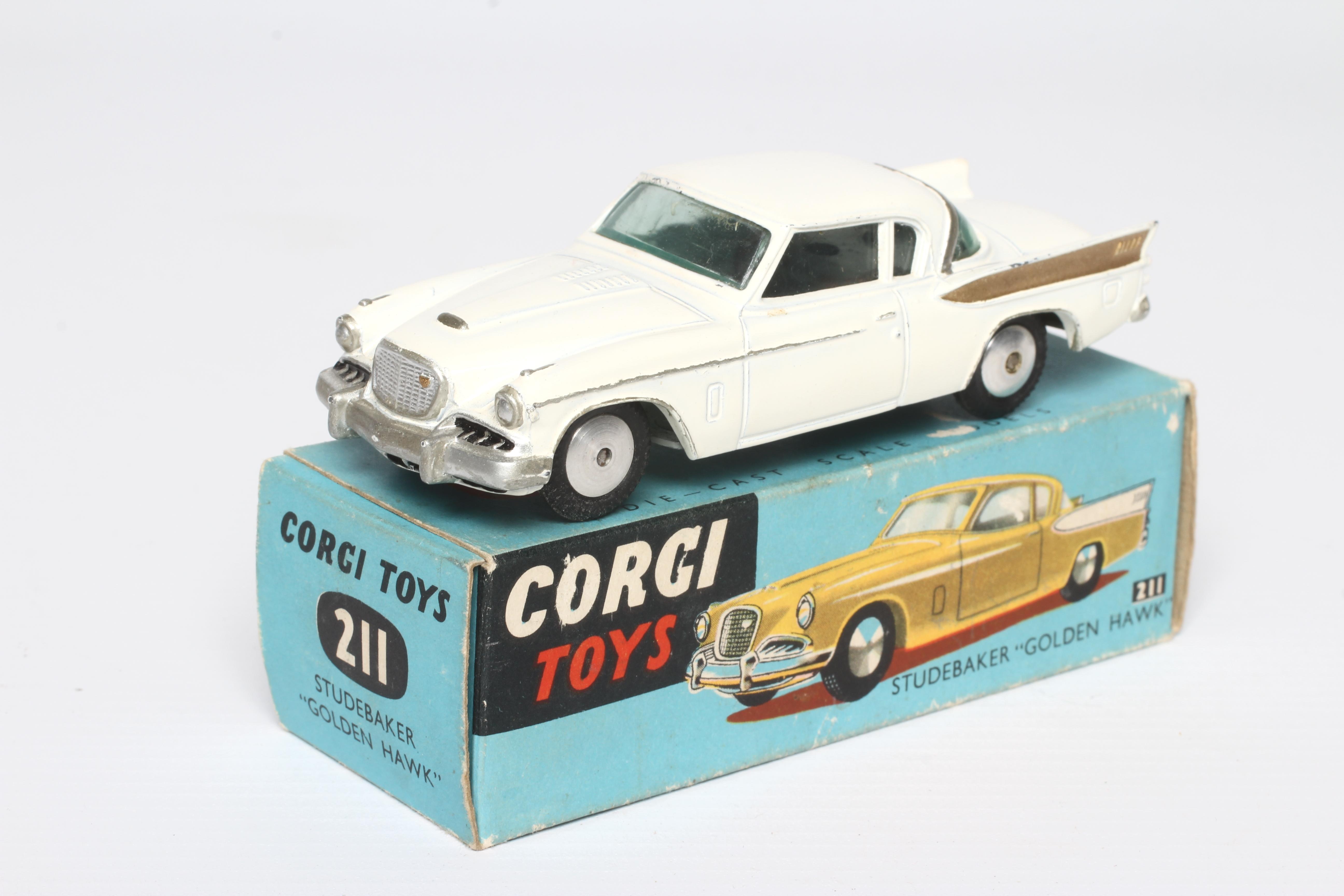 Corgi 211 Studebaker Golden Hawk, boxed, fair to good (Est. plus 24% premium inc. VAT) Image