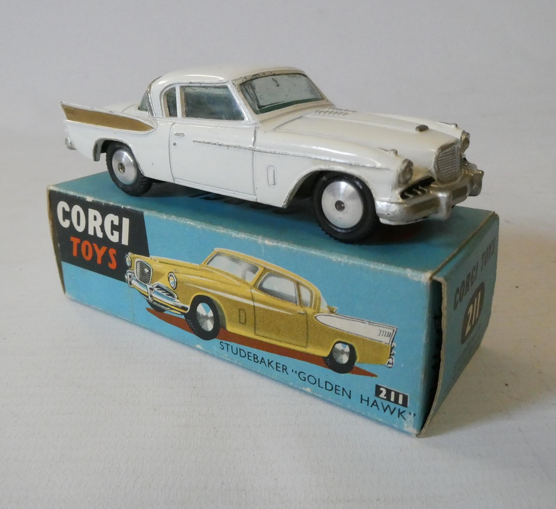 Corgi 211 Studebaker Golden Hawk, boxed, fair to good (Est. plus 24% premium inc. VAT) Image