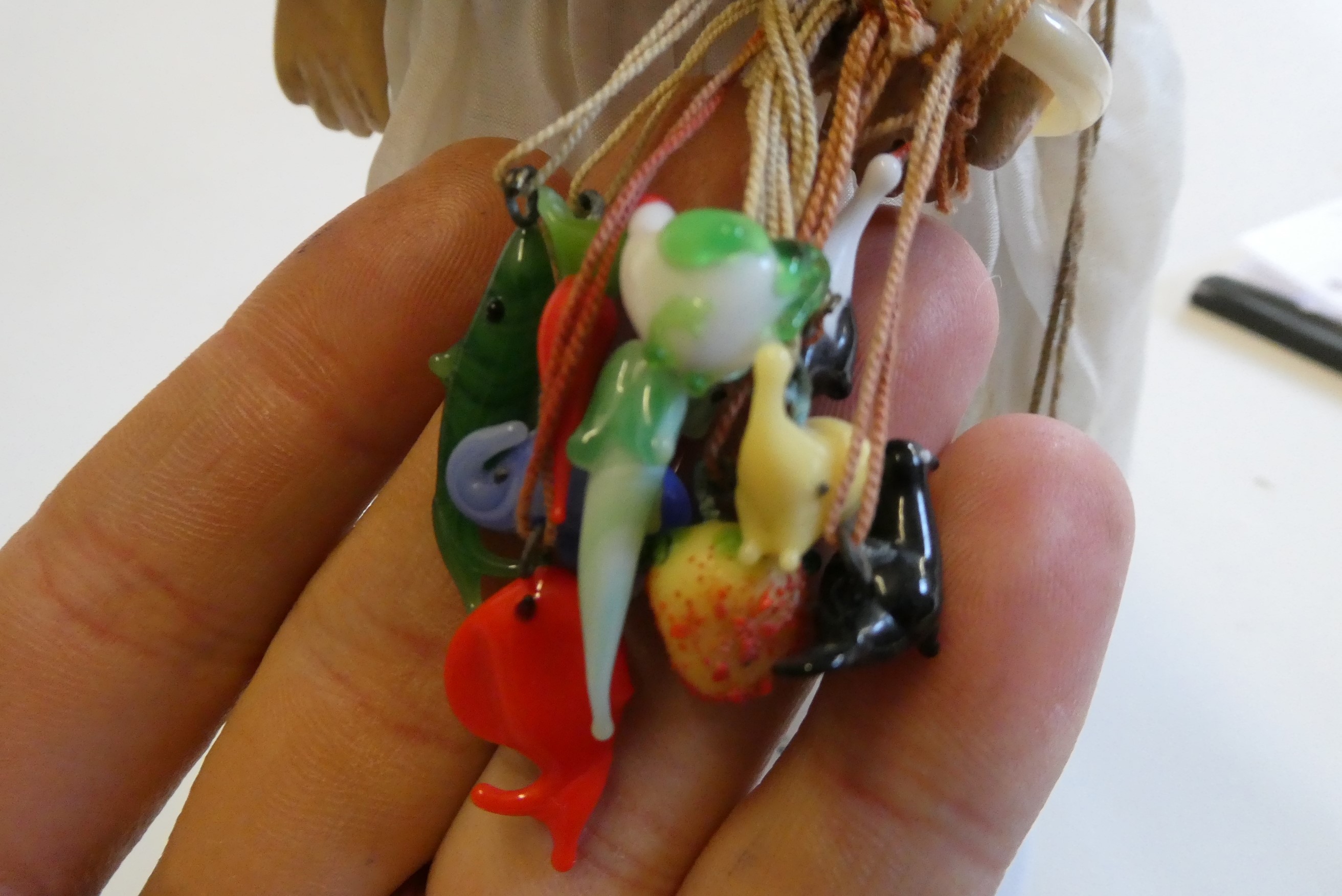 A Simon & Halbig socket head doll with blue glass sleeping eyes Image