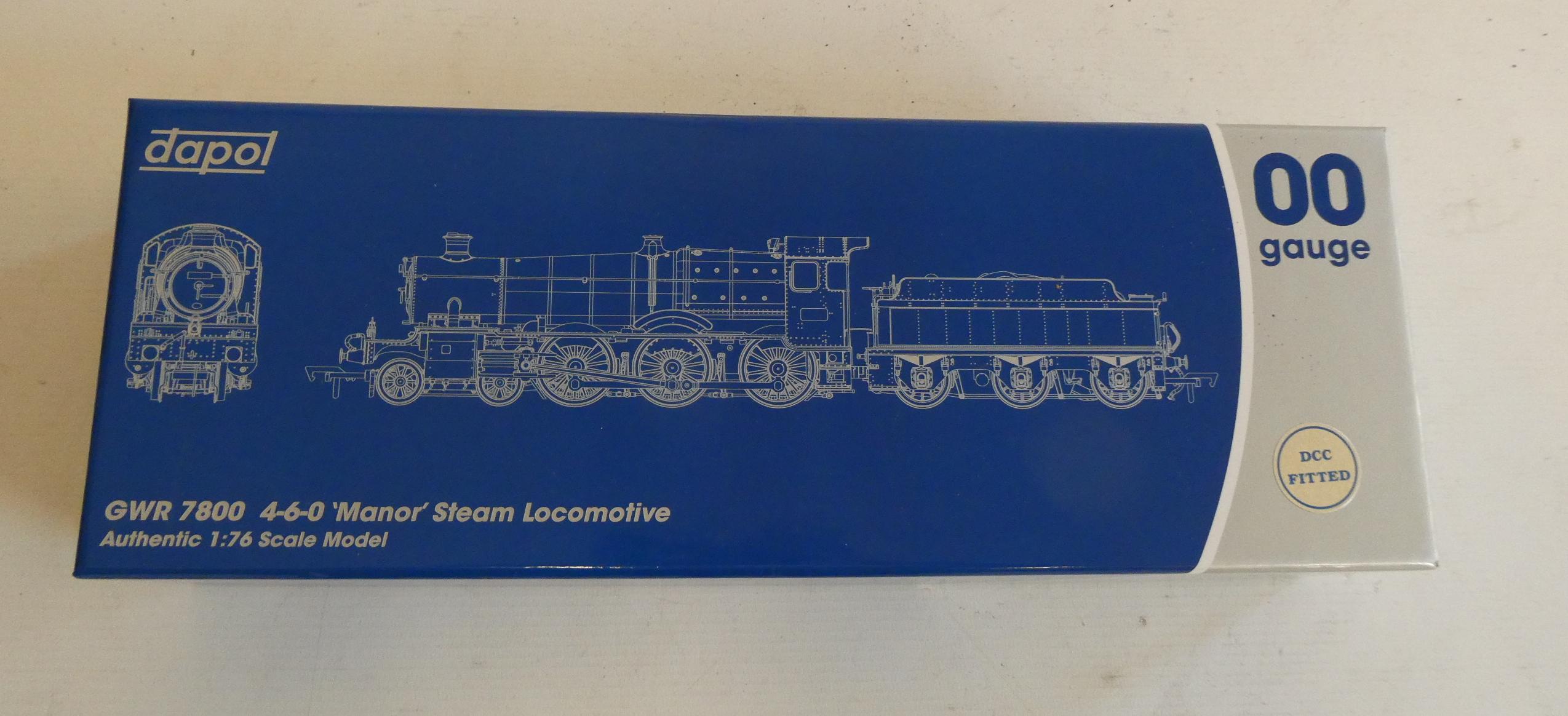 Dapol BR black Manor locomotive, DCC fitted, (unchecked), boxed, excellent (Est. plus 24% premium Image