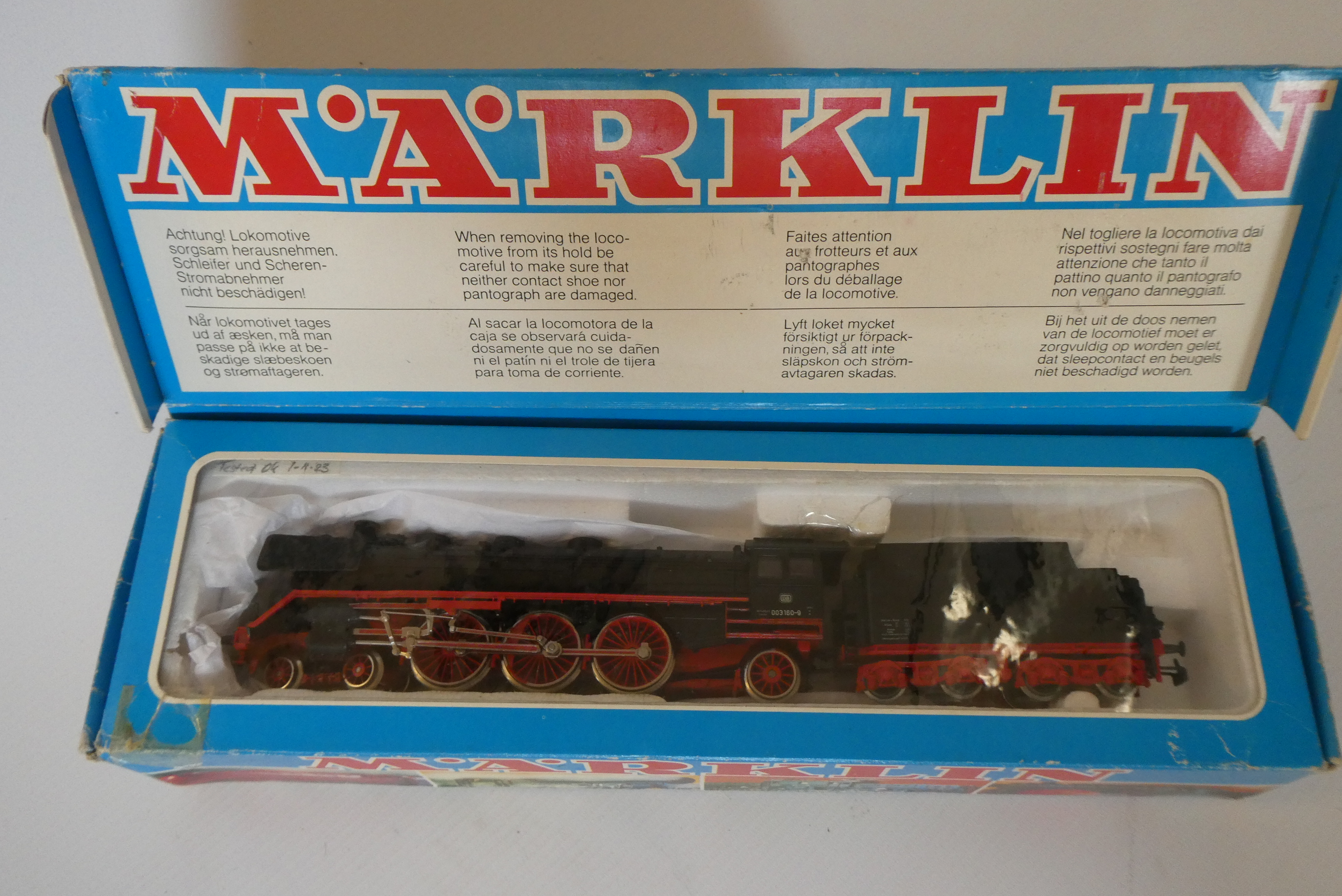 Marklin HAMO 2-rail German railway 003 class 4-6-2 locomotive, box fair, model excellent (Est. plus Image