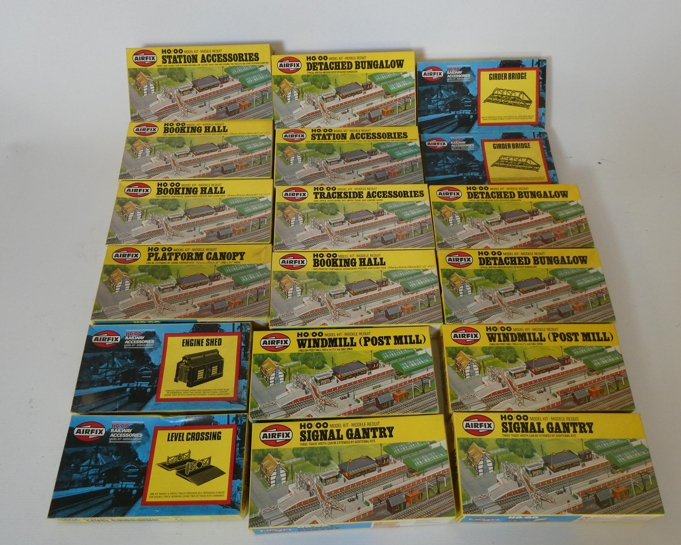 Airfix trackside accessory kits including buildings and infrastructure and Mainline cardboard Image