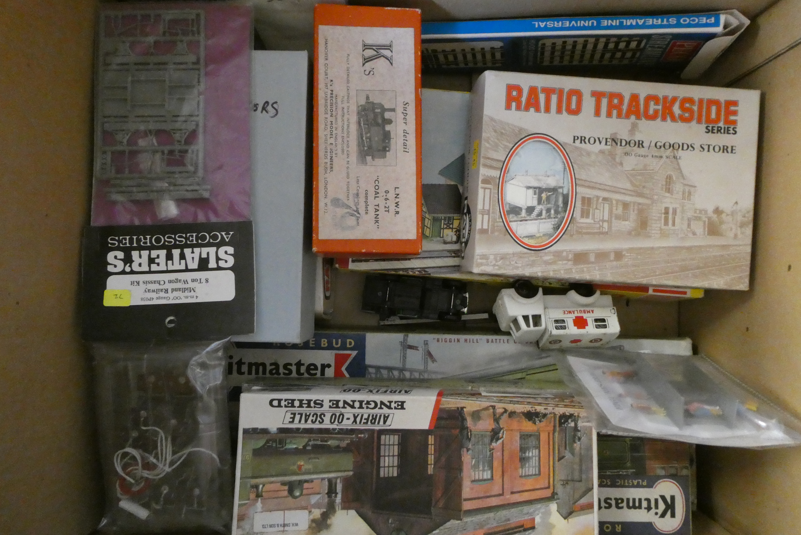00 scale trackside kits and accessories including building kits by Airfix, Ratio and Superquick and Image