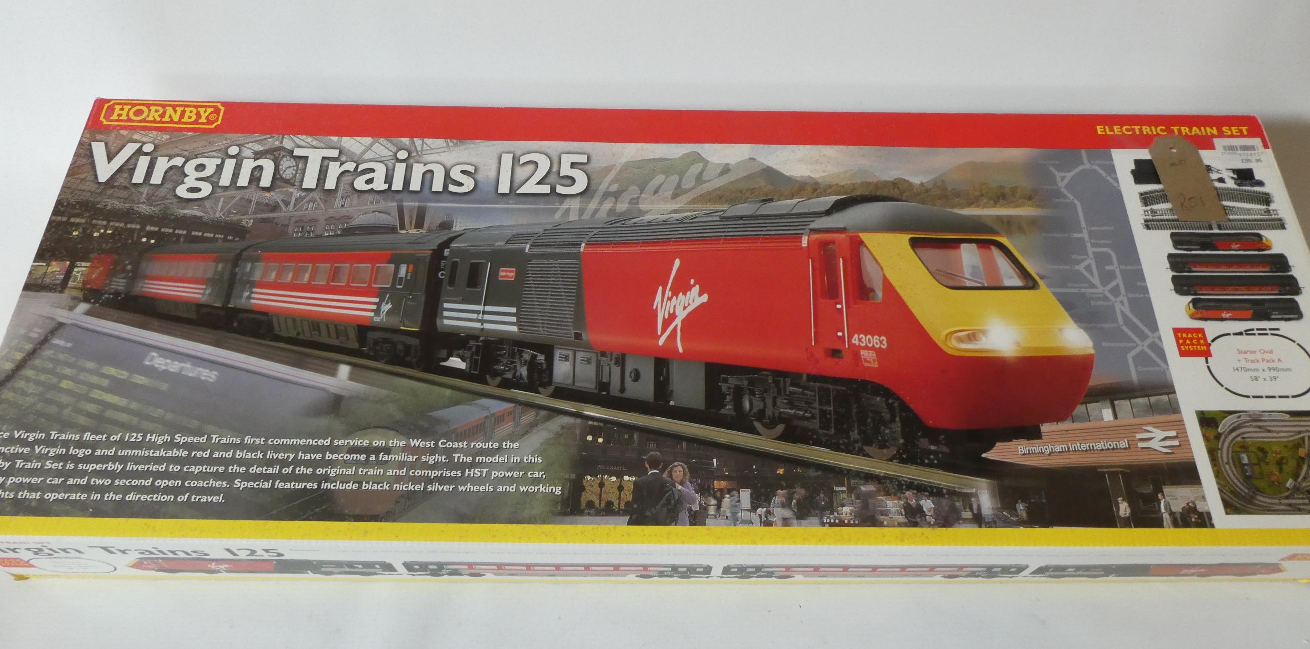 Hornby Virgin Trains 125 electric train set, boxed, excellent (Est. plus 24% premium inc. VAT) Image