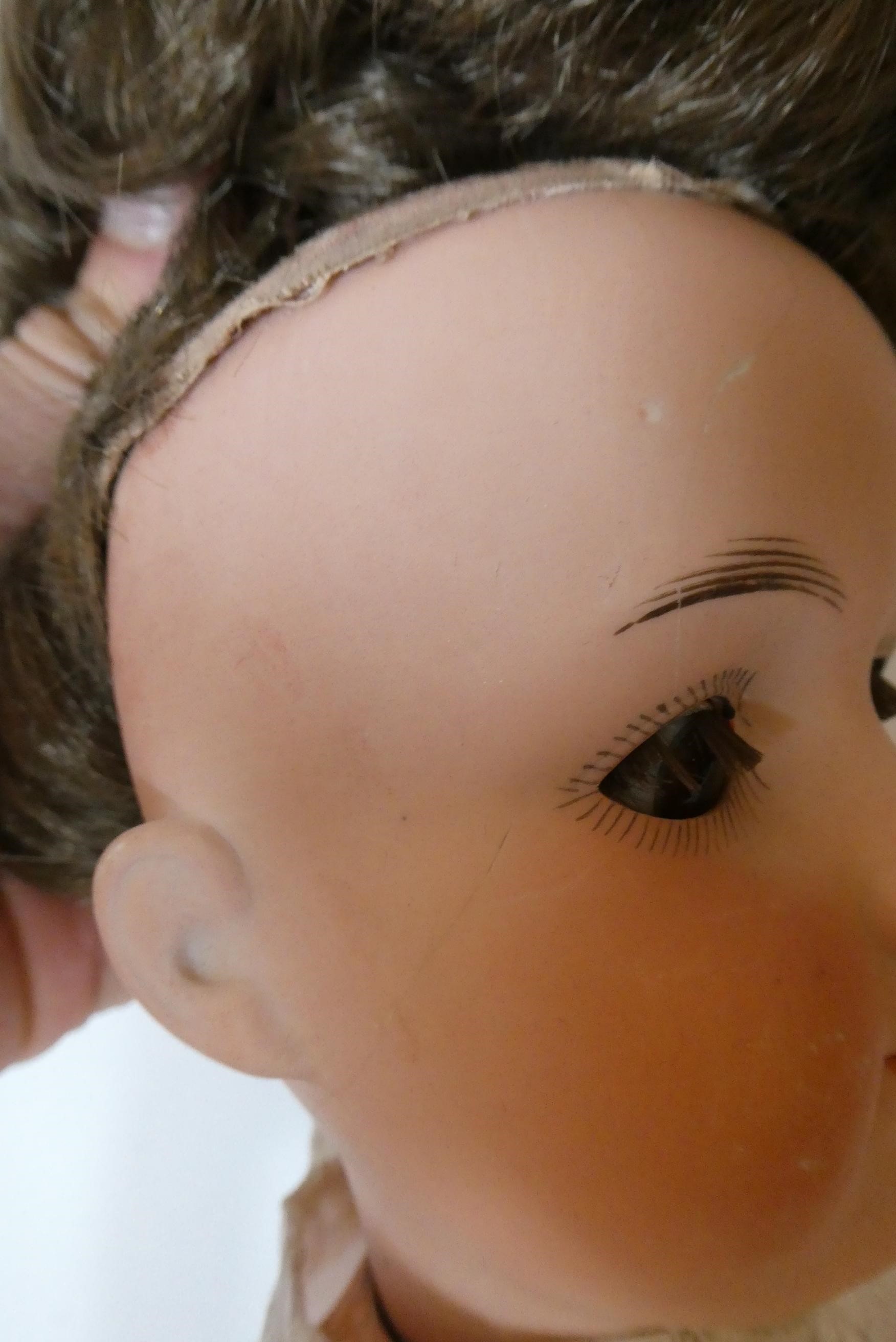 Two Armand Marseille 390 bisque socket head dolls Image