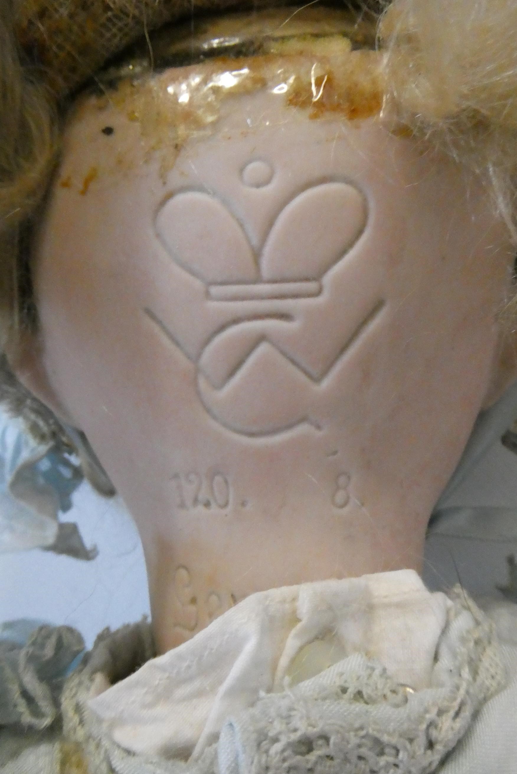 Two German bisque socket head dolls Image