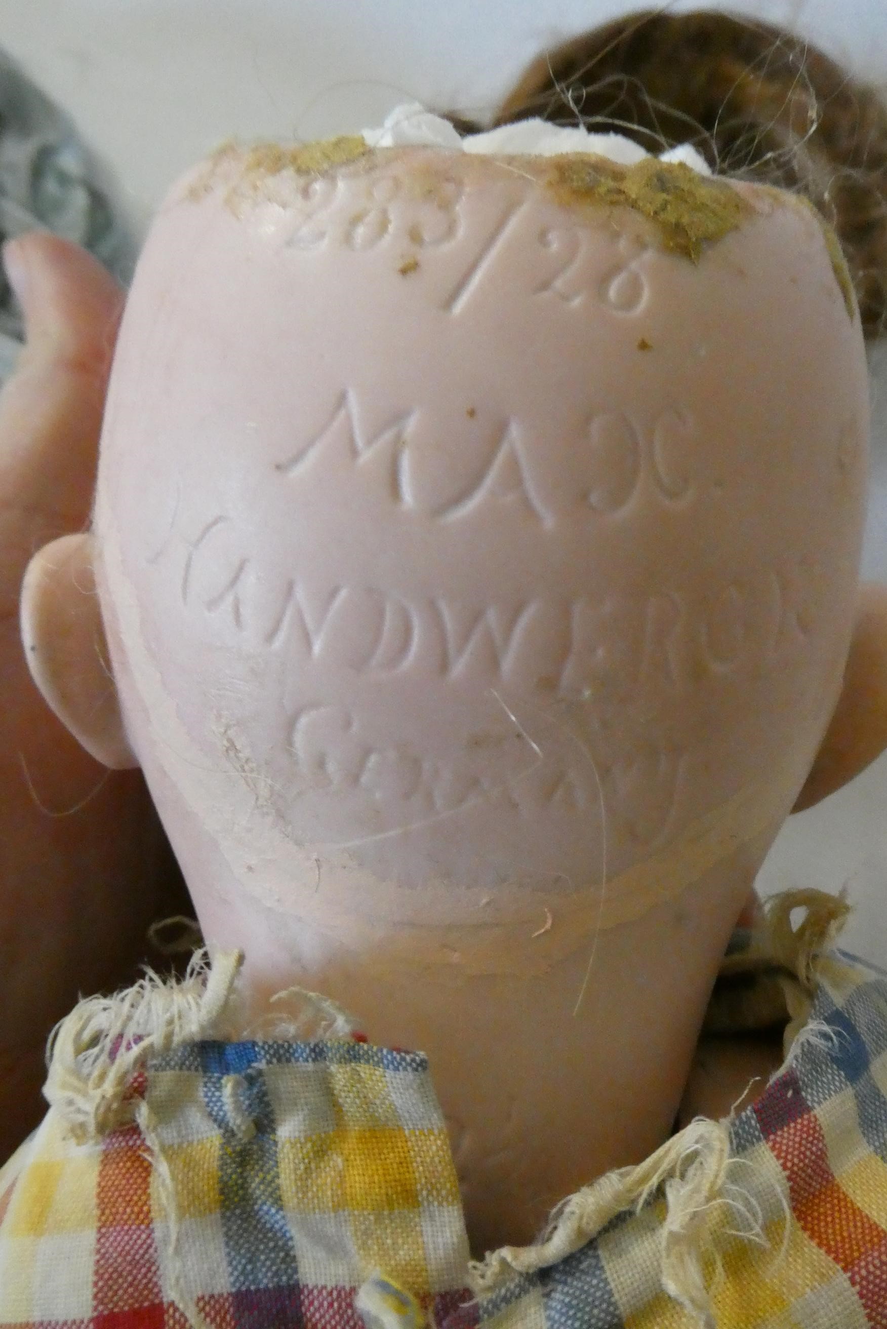 Two German bisque socket head dolls Image