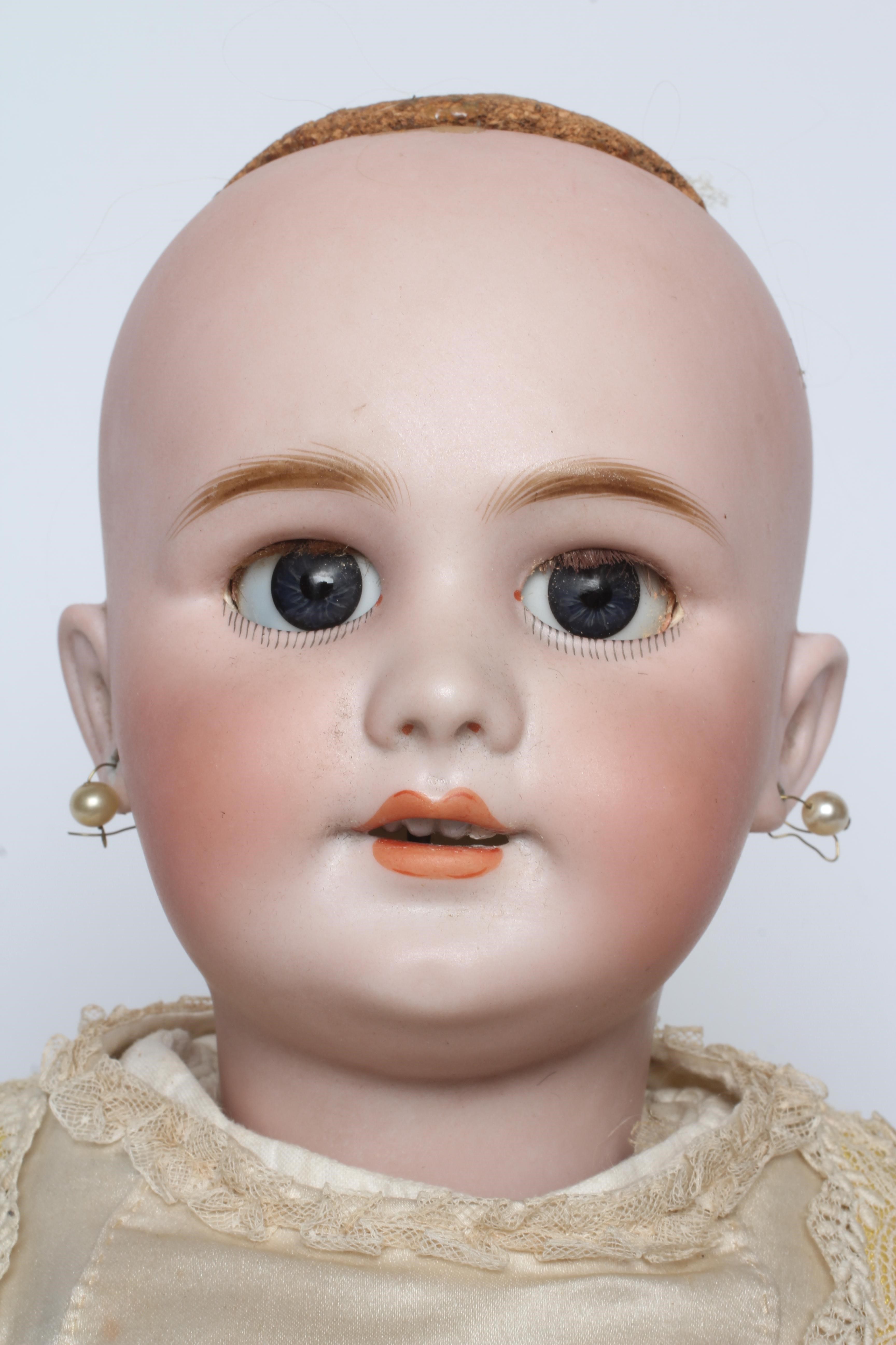 A Tete Jumeau bisque socket head doll Image