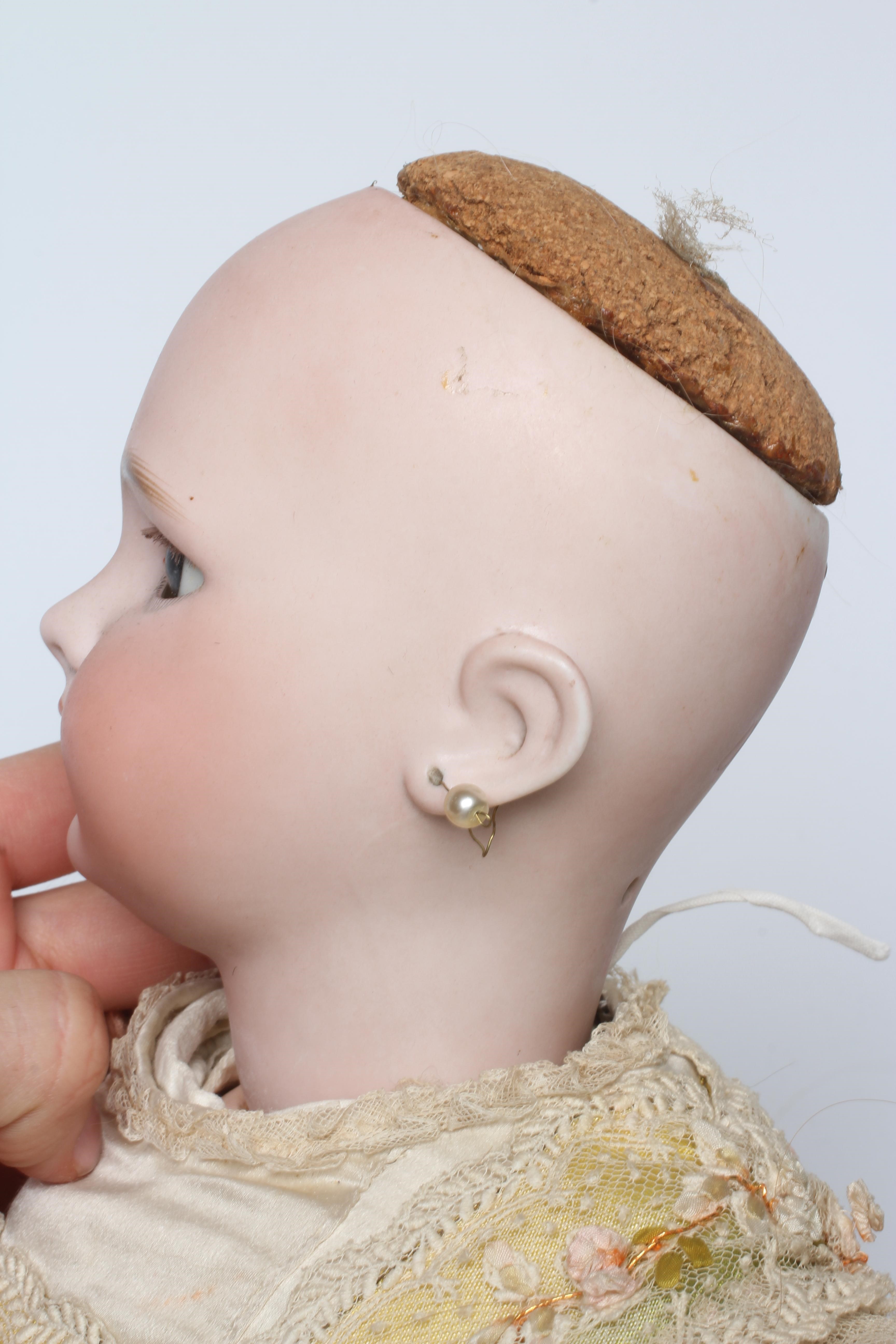 A Tete Jumeau bisque socket head doll Image