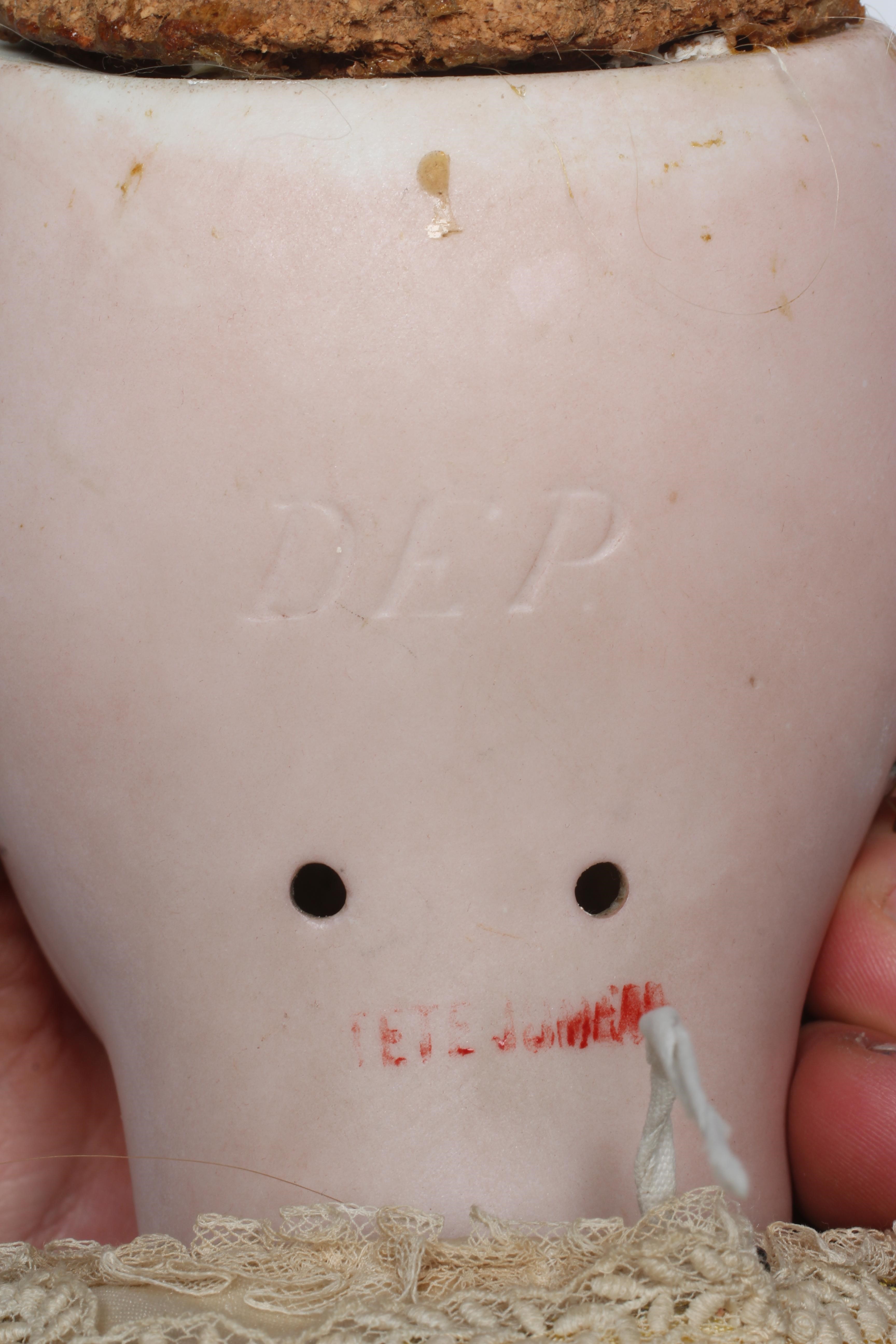 A Tete Jumeau bisque socket head doll Image