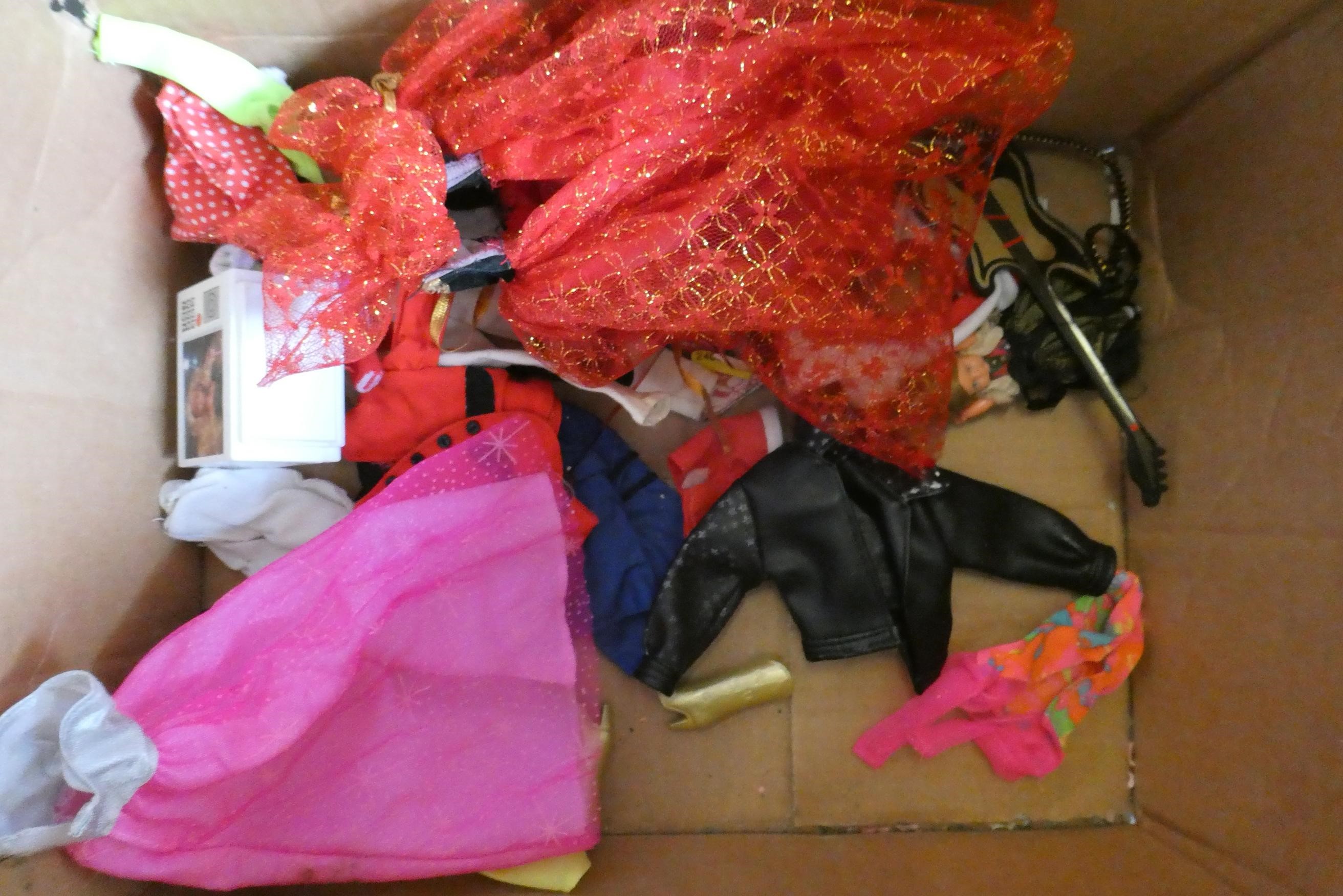 Six Barbie dolls with two Ken dolls, two sisters, nine other dolls, three unassociated horses and Image